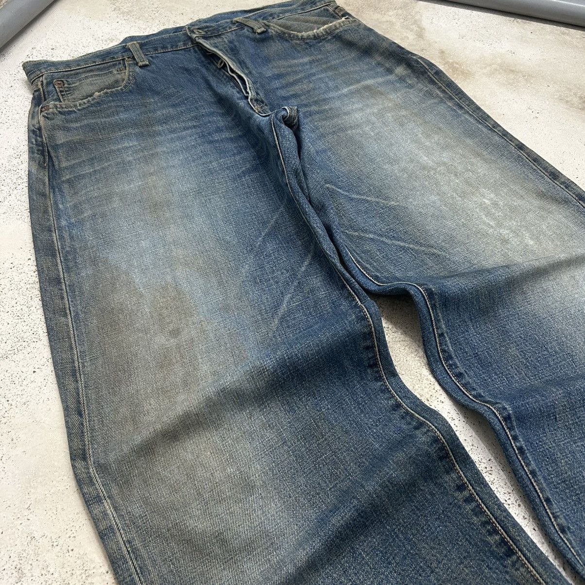 GOSTAR DE FUGA 80s Baggy Bobson Mudwash Selvedge Denim Size US 34 / EU 50 - 4 Thumbnail