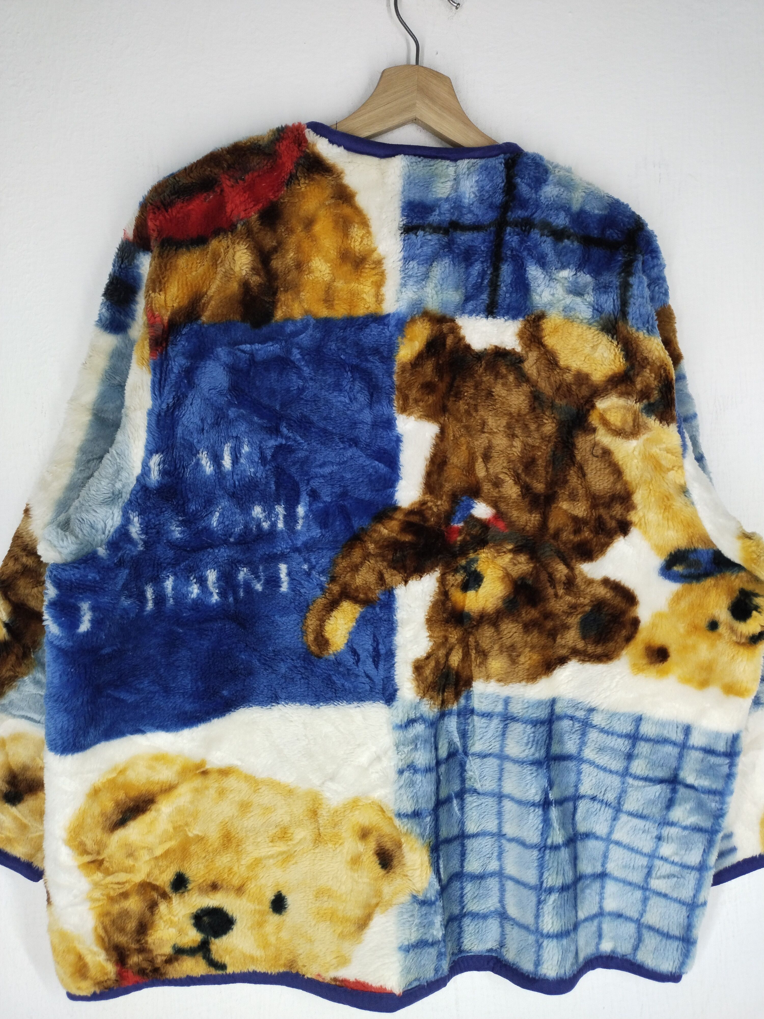 If Six Was Nine × Japanese Brand × Vintage Vintage Over Print Bears Wool Zipper Jacket Size US L / EU 52-54 / 3 - 11 Thumbnail
