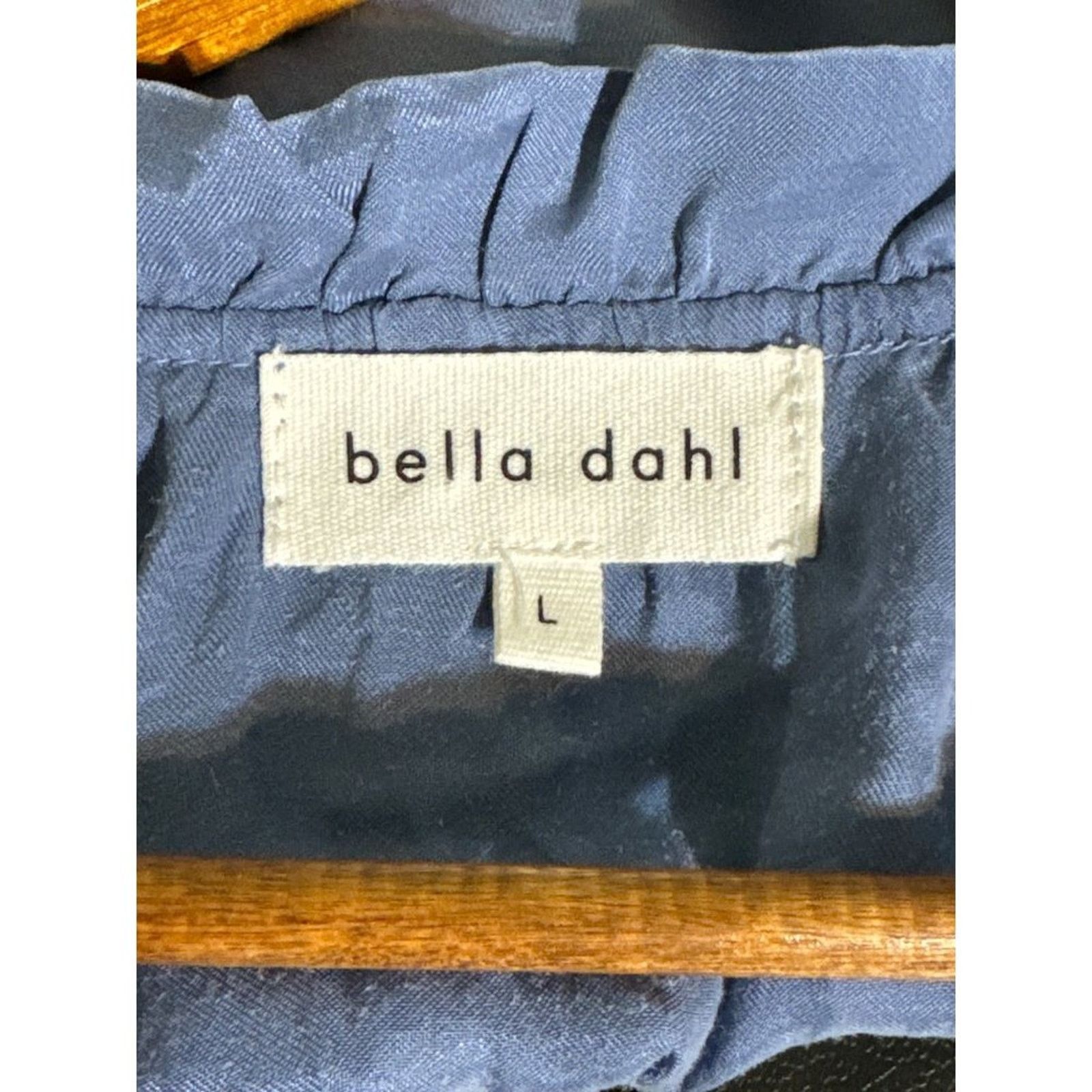 Bella Dahl Bella Dahl Simeon Ruffle Neck Sleeveless Tank Blue New Large Size L / US 10 / IT 46 - 5 Thumbnail