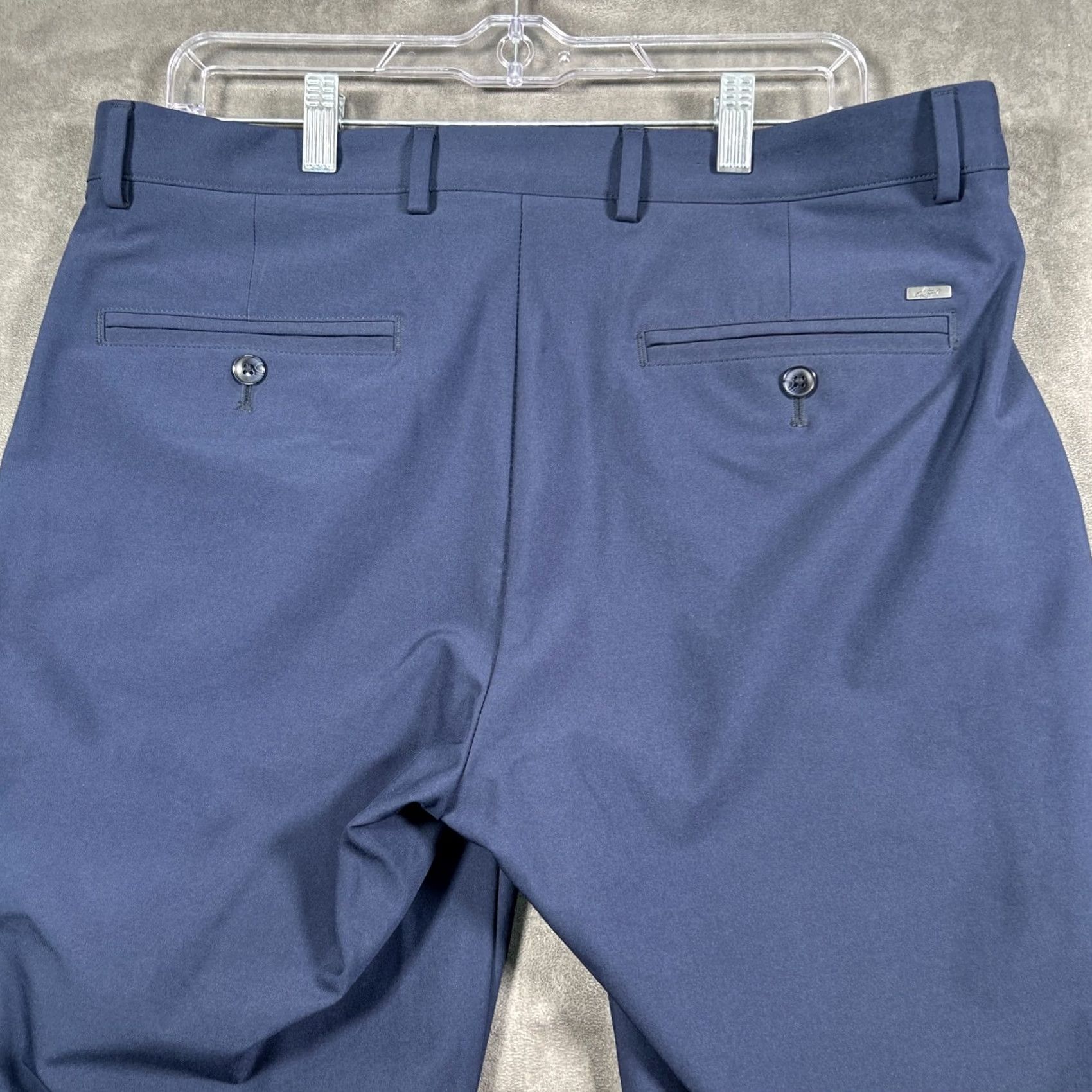 Vintage Greg Norman Golf Pants Mens 34x34 Blue Stretch Performance Slash Pockets Size US 36 / EU 52 - 7 Thumbnail