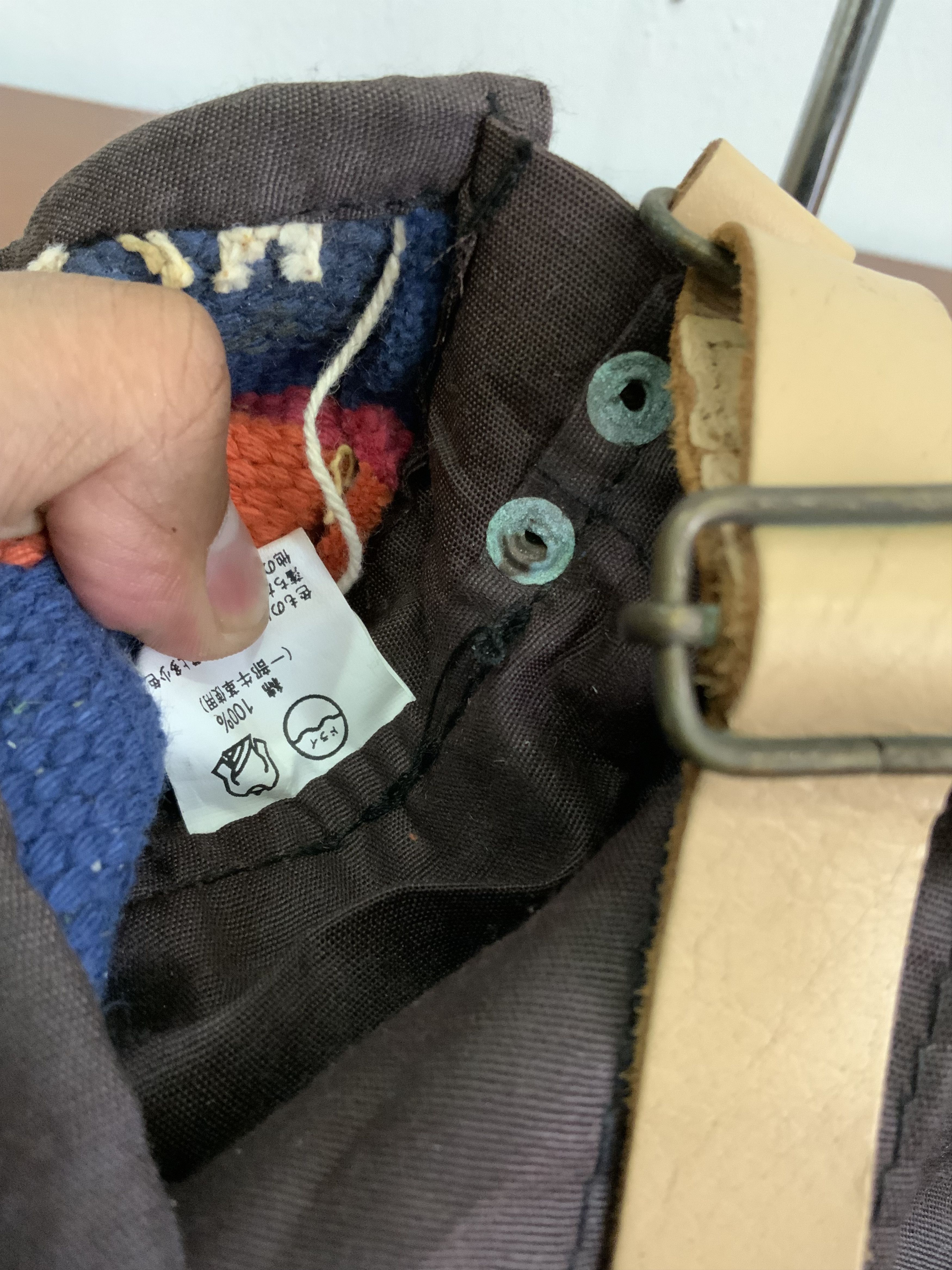 Japanese Brand Indigo Navajo Native Sling Cross Bag Size ONE SIZE - 15 Thumbnail