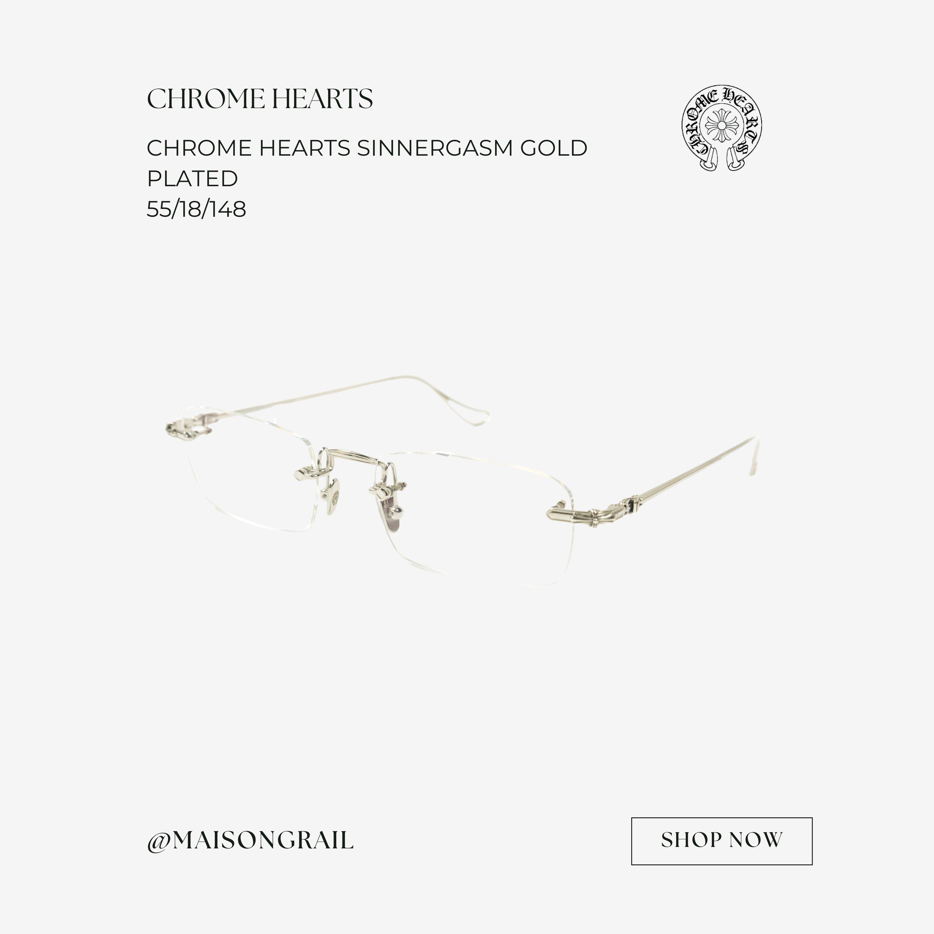 Chrome Hearts CHROME HEARTS SINNERGASM EYEGLASSES Size ONE SIZE - 1 Thumbnail
