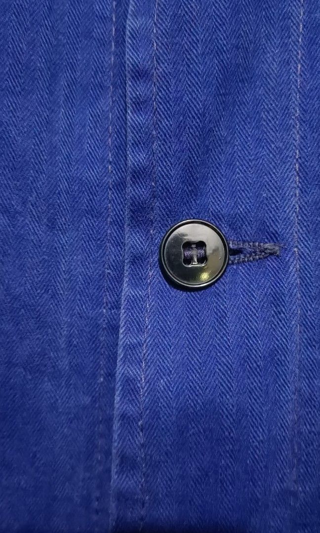 Vintage Vintage 60s french workwear hbt seldvedge 3 pocket jacket Size US M / EU 48-50 / 2 - 3 Thumbnail