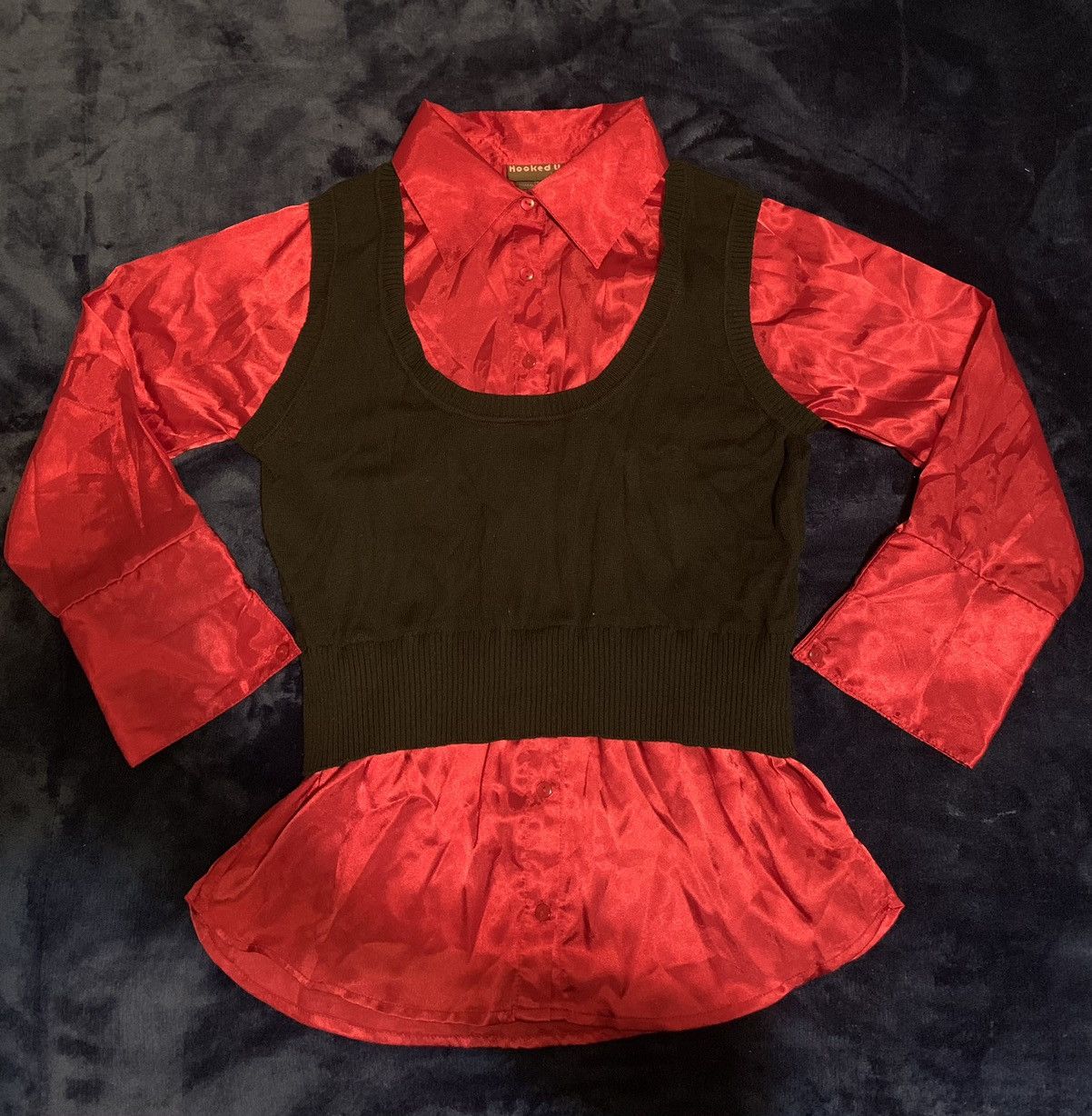Vintage Button Up Vest Streetwear Fashion Y2K Indie Preppy Soft 2000 Size S / US 4 / IT 40 - 1 Thumbnail