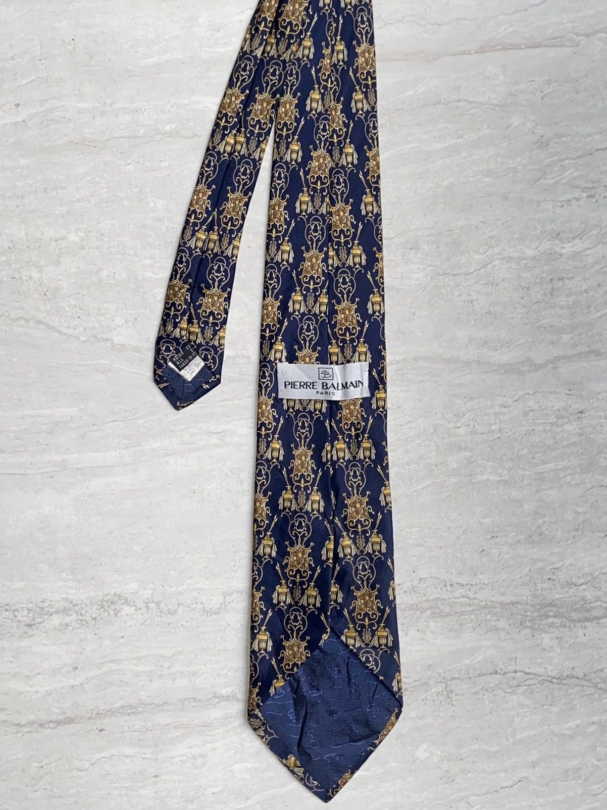Pierre Balmain PIERRE BALMAIN Paris Motive Tie Size ONE SIZE - 1 Thumbnail