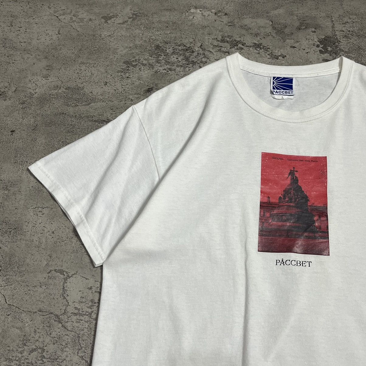 PACCBET PACCBET Temple Graphics SS Tee - White Size US L / EU 52-54 / 3 - 4 Thumbnail