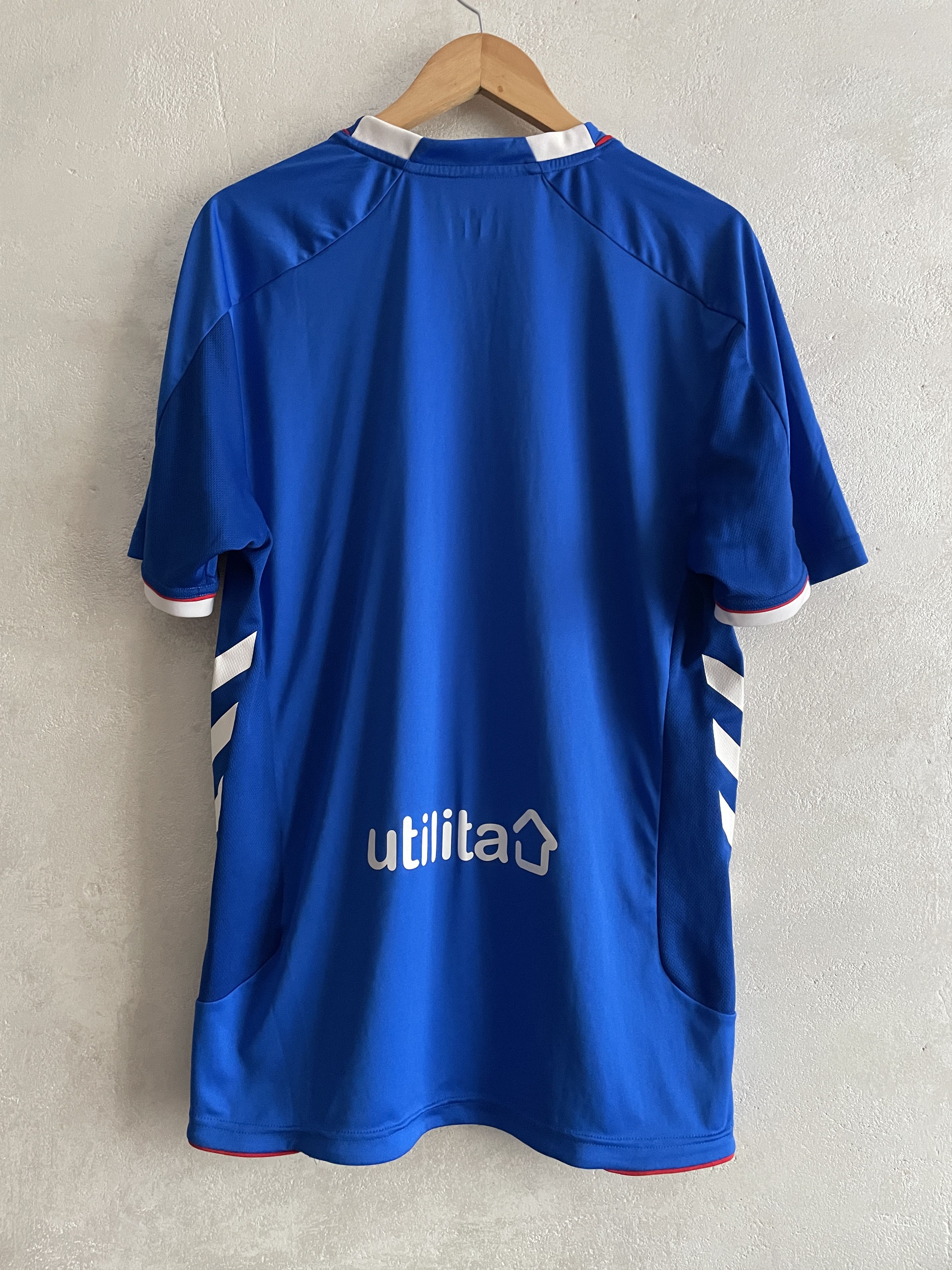 Hummel Rangers FC Home Kit Shirt 2018 2019 Soccer Jersey Size US XL / EU 56 / 4 - 2 Thumbnail