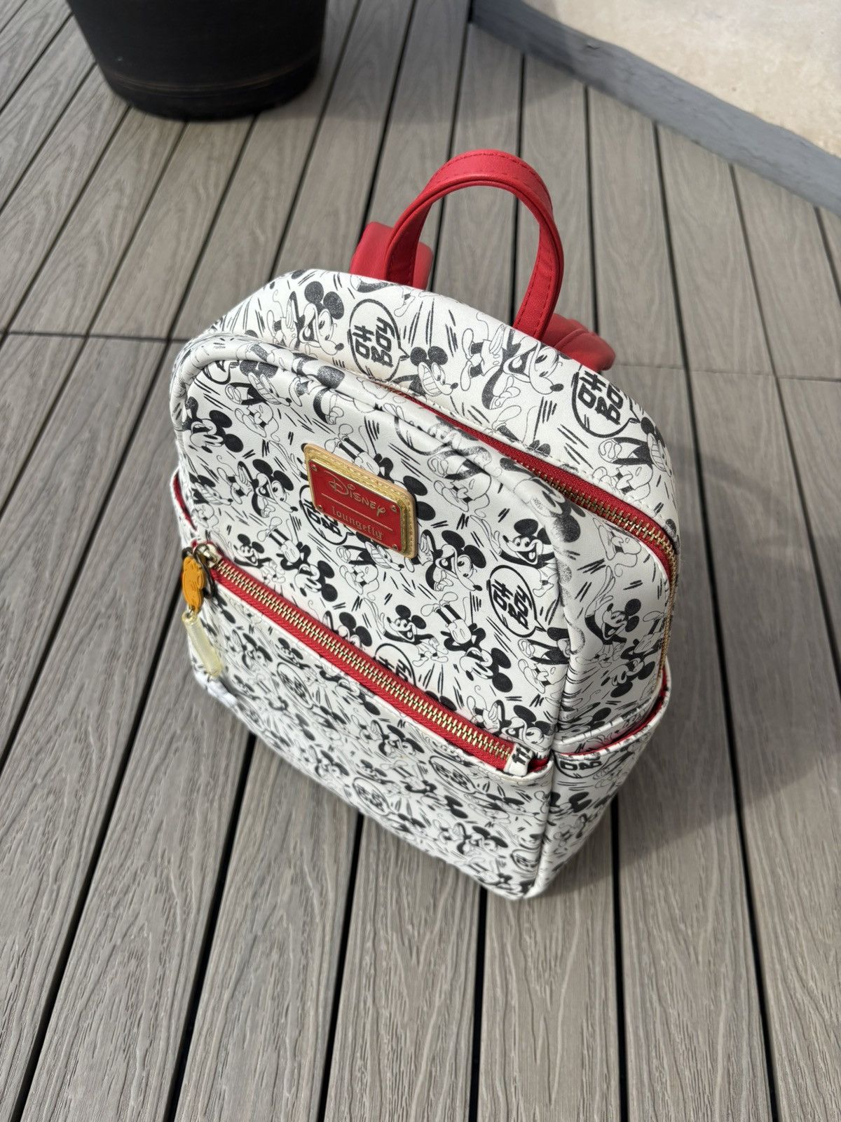 Disney Disney x Loungefly Mickey Mouse Mini Backpack Red White Size ONE SIZE - 2 Thumbnail