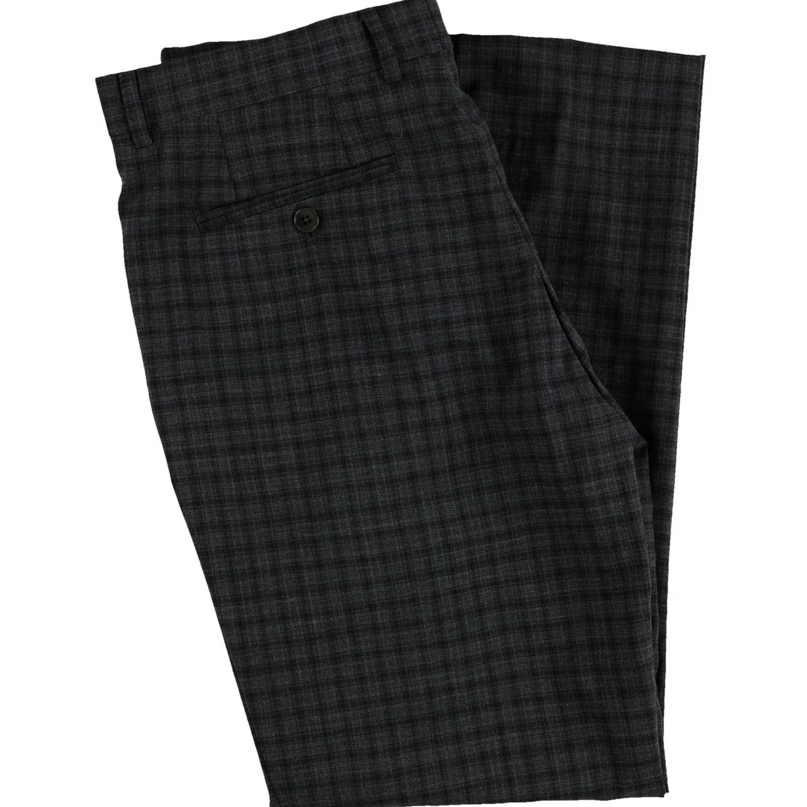 Armani Armani Mens Checkered Slim Slacks Dress Pants darkgray 38W x 31L Size US 38 / EU 54 - 3 Thumbnail