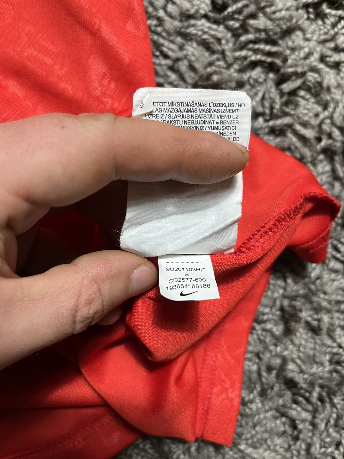 Nike |S|NIKE ENGLAND FOOTBALL TEAM 2019/20 SOCCER FOOTBALL JERSEY Size US S / EU 44-46 / 1 - 4 Thumbnail