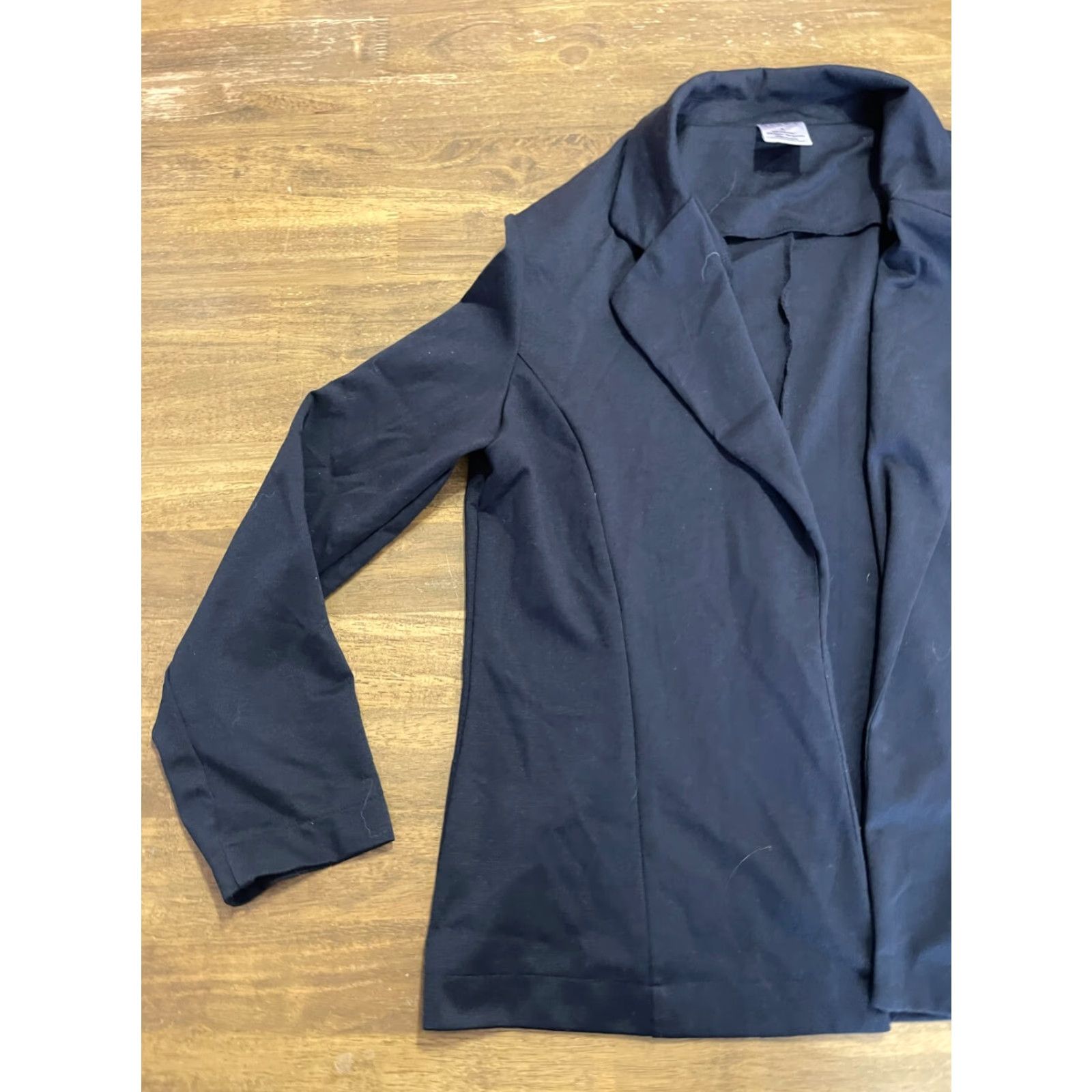 Vintage Serra Jacket Women L Black Open Blazer Long Sleeve Blazer Casual Business Basic Jacket Size L / US 10 / IT 46 - 3 Thumbnail
