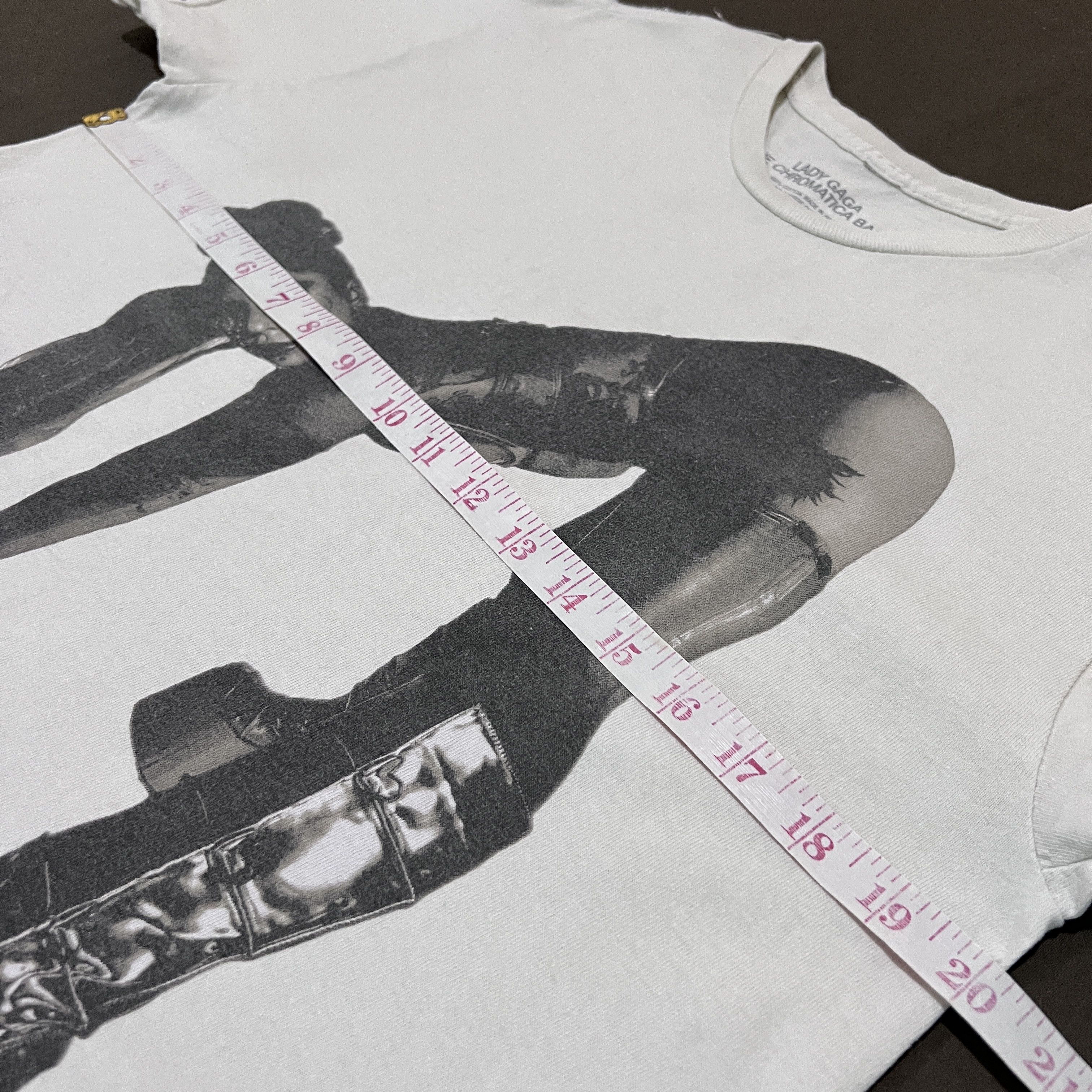 Band Tees × Rap Tees Lady Gaga Chromatica Ball Tour Promo Tee Faded Size US S / EU 44-46 / 1 - 11 Thumbnail