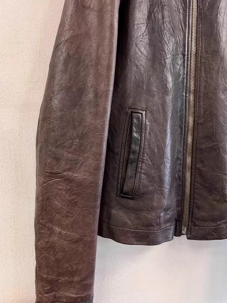 Rick Owens Rick Owens Turtleneck motorcycle leather jacket Size US S / EU 44-46 / 1 - 4 Thumbnail