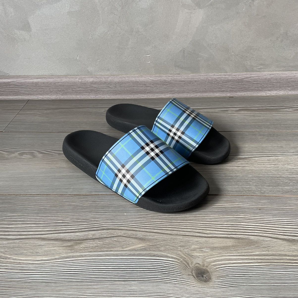Burberry Burberry Furley Blue Nova Check Slides / Sandals / Slippers Size US 9 / EU 42 - 5 Thumbnail