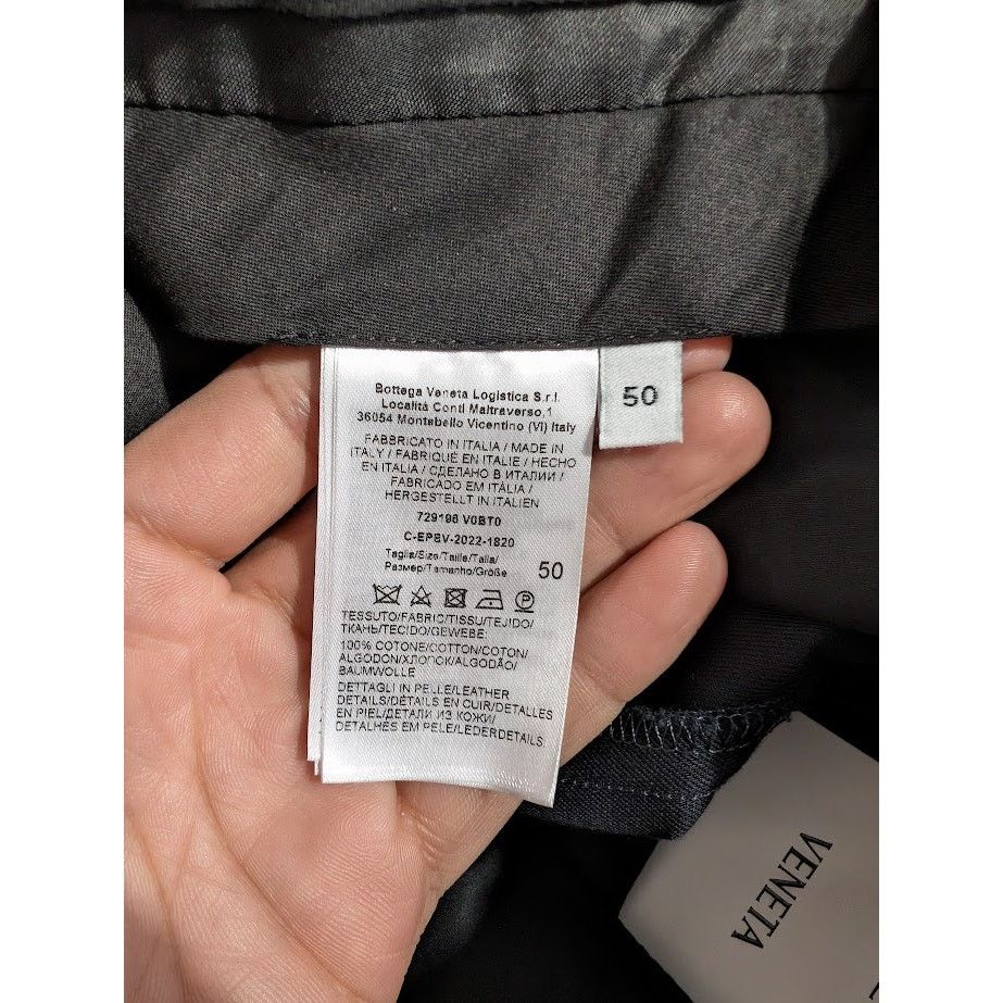 Bottega Veneta o1rshd1 Double Cotton Canvas Trousers in Black Size US 34 / EU 50 - 19 Thumbnail