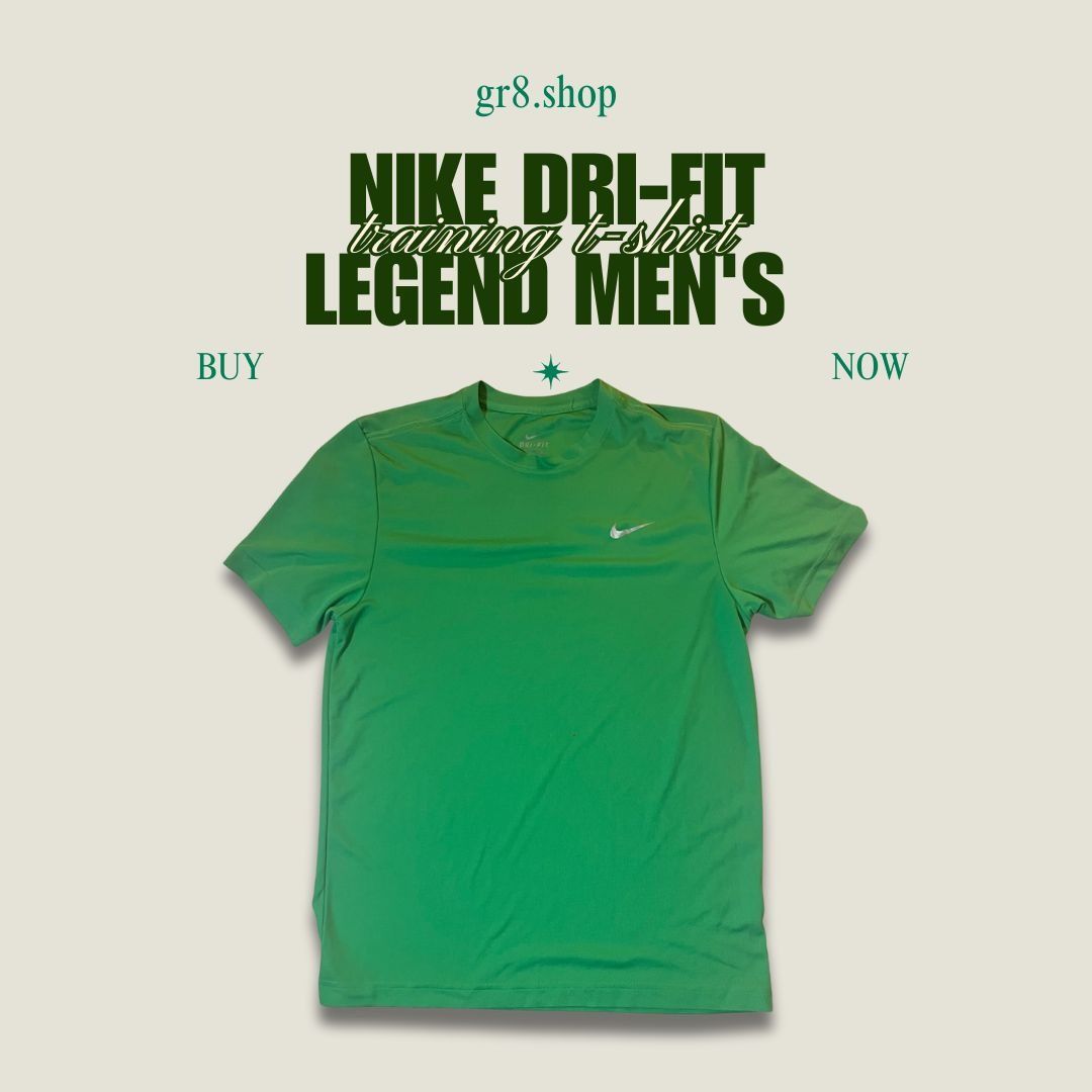Nike Nike Dri-Fit Legend Mens Training T-Shirt Green Size M Size US M / EU 48-50 / 2 - 1 Thumbnail