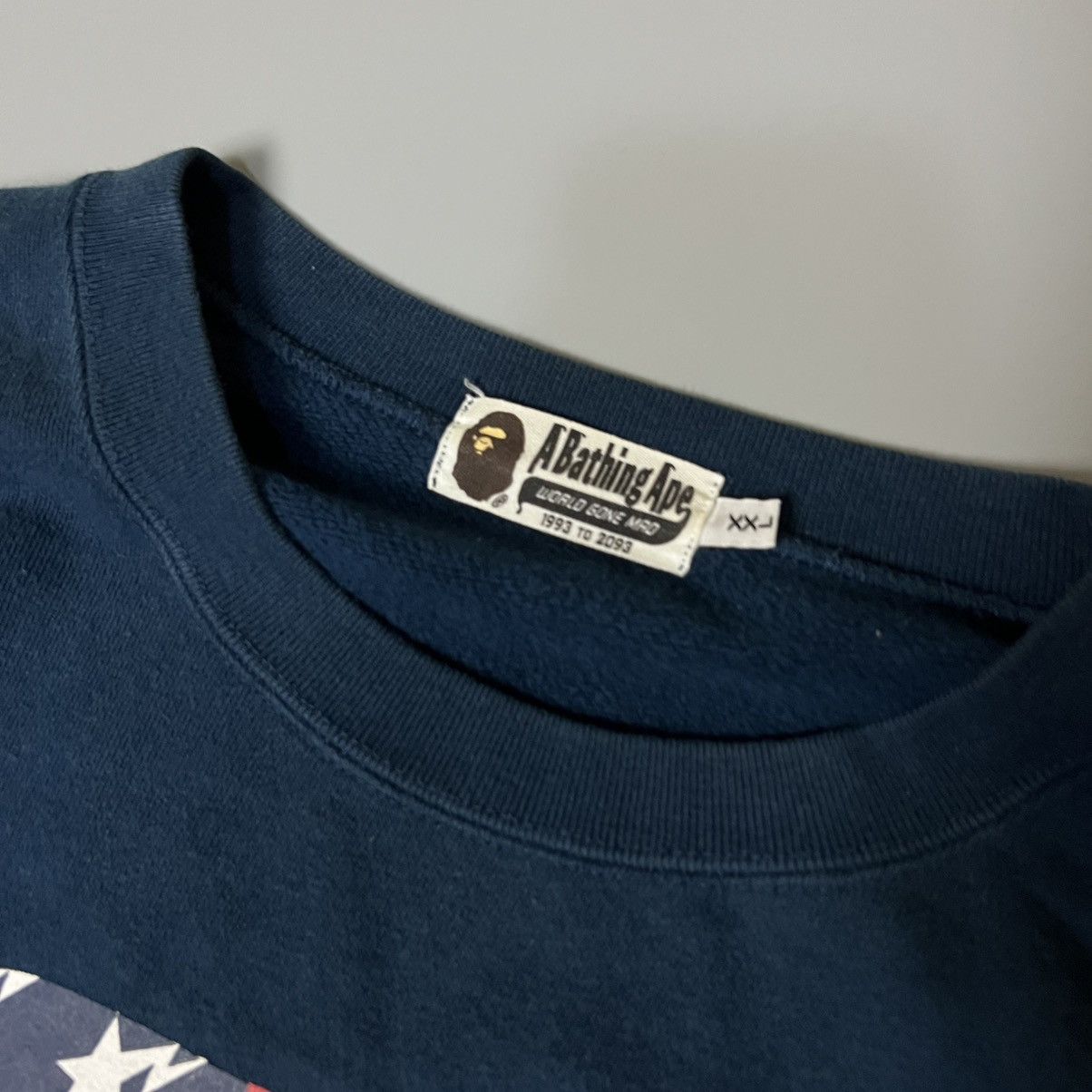 Bape Bape Big Head Crewneck USA Flag Size US XXL / EU 58 / 5 - 3 Thumbnail
