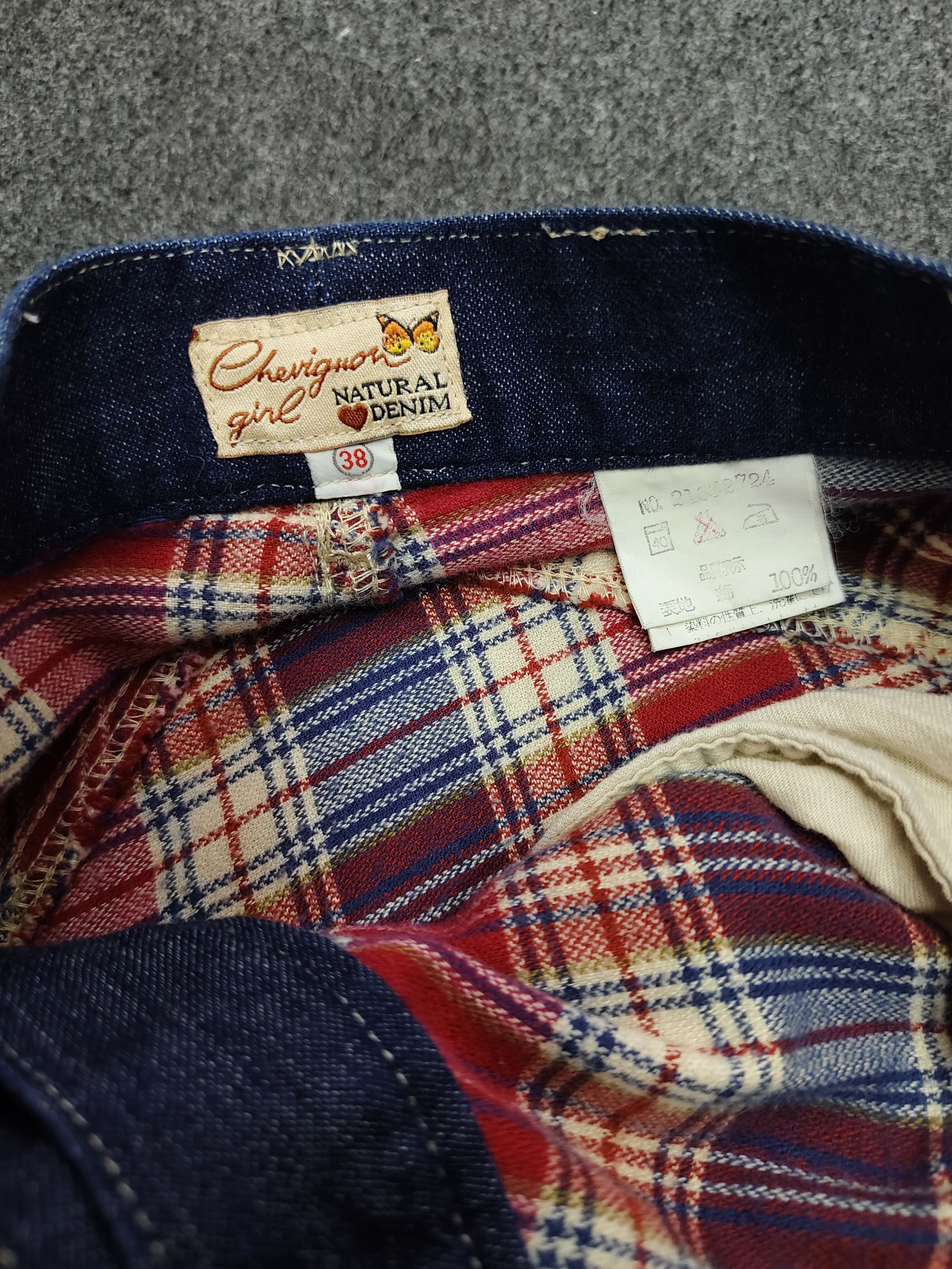 Chevignon 🇯🇵 Vtg Chevignon Girl Tartan Pattern Ankle Skirt Size 26" / US 2 / IT 38 - 5 Thumbnail