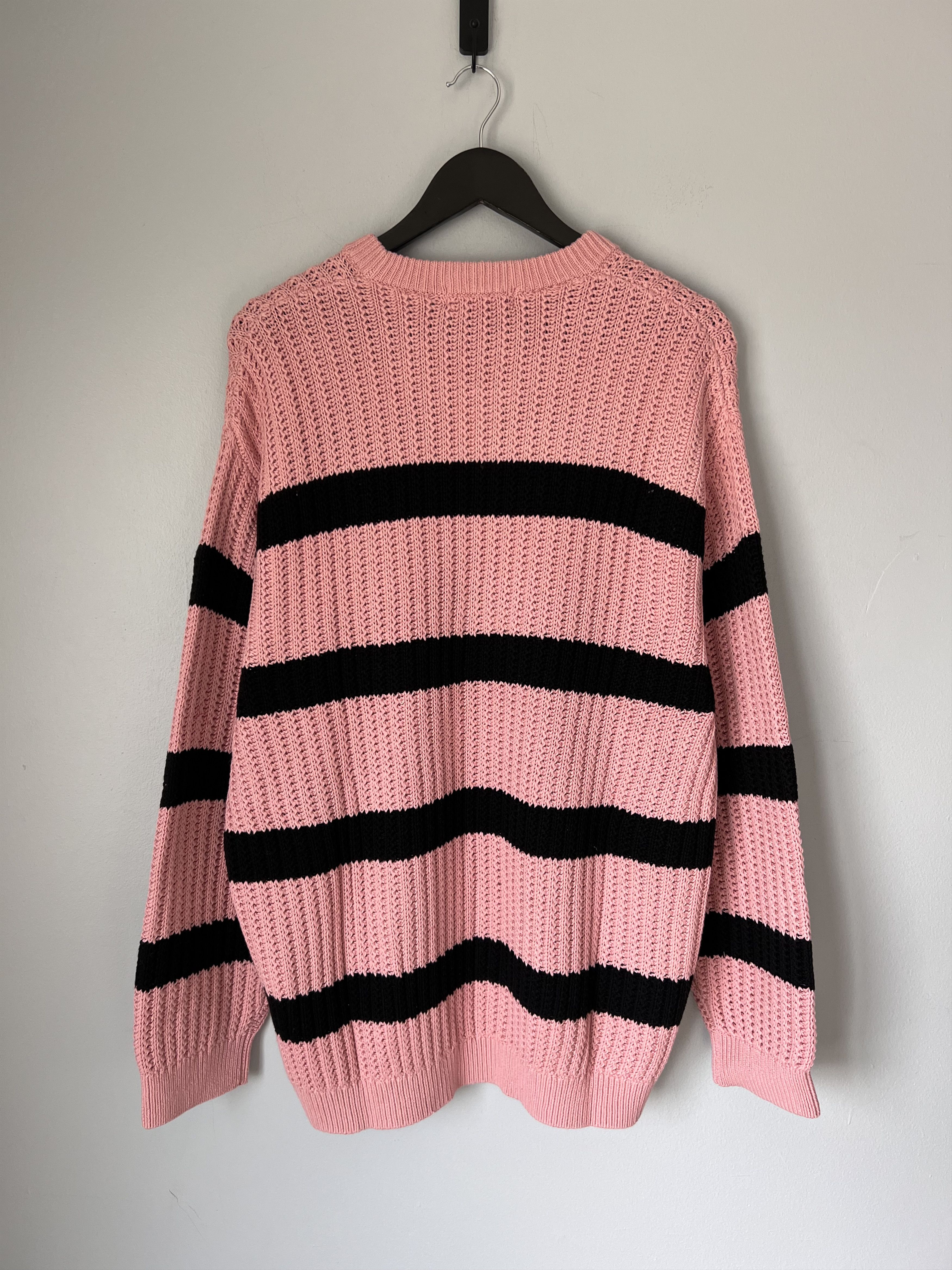 Supreme Supreme Loose Gauge Small Box Logo Sweater in Pink Stripe Size US XL / EU 56 / 4 - 5 Thumbnail