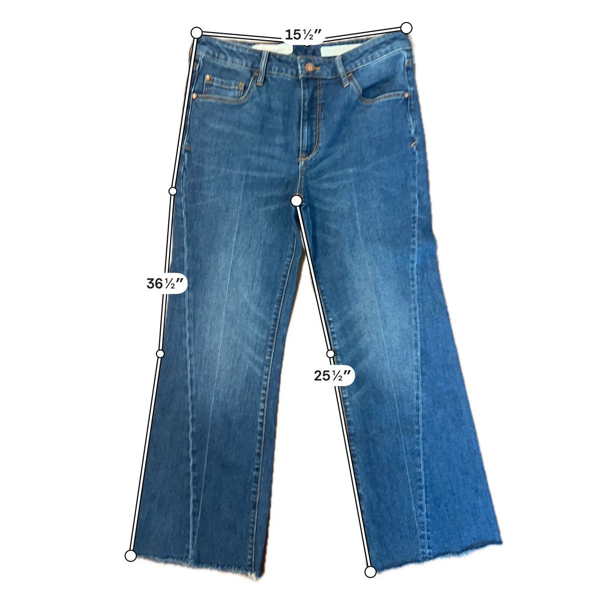 Anthropologie Anthropologie Pilcro & the Letterpress Flare Jeans Size 29 Size 29" - 3 Thumbnail