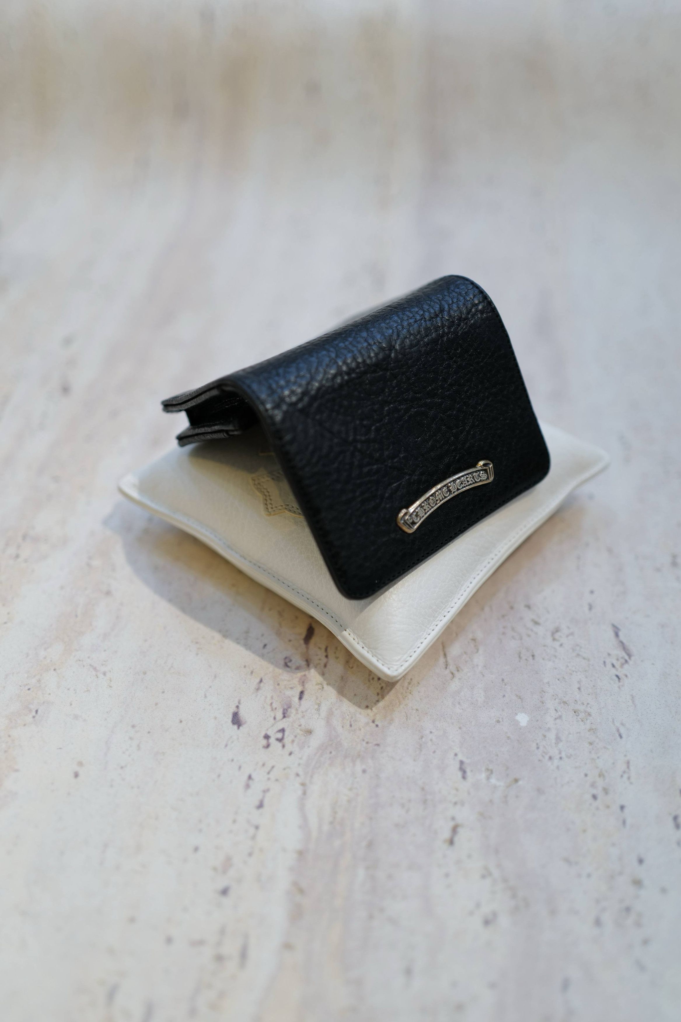 Chrome Hearts Chrome Hearts card case 3 Pocket Scroll wallet black Size ONE SIZE - 12 Thumbnail