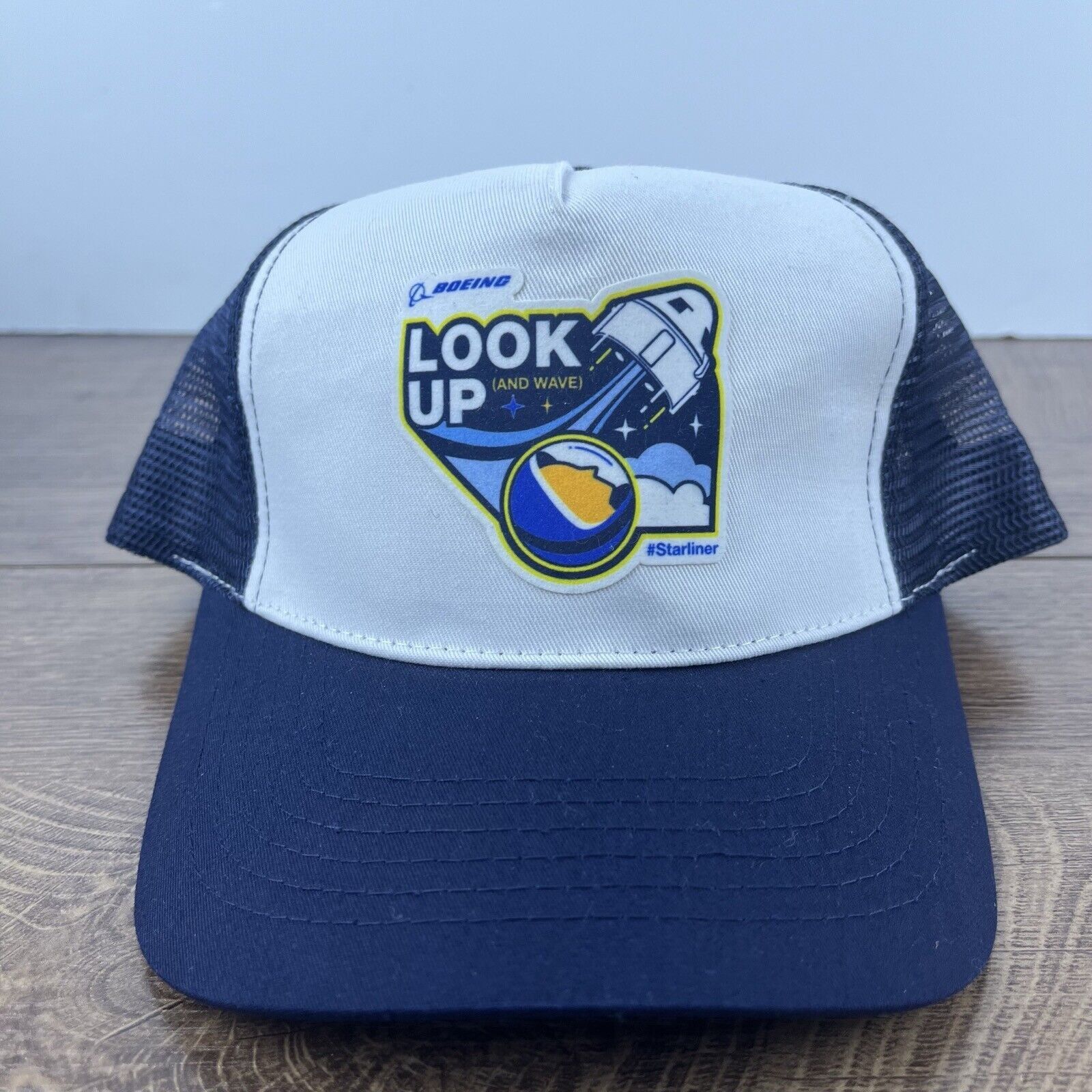 Other Look Up Hat Boeing Snapback Hat Blue Adjustable Hat Blue Adu Size ONE SIZE - 1 Thumbnail