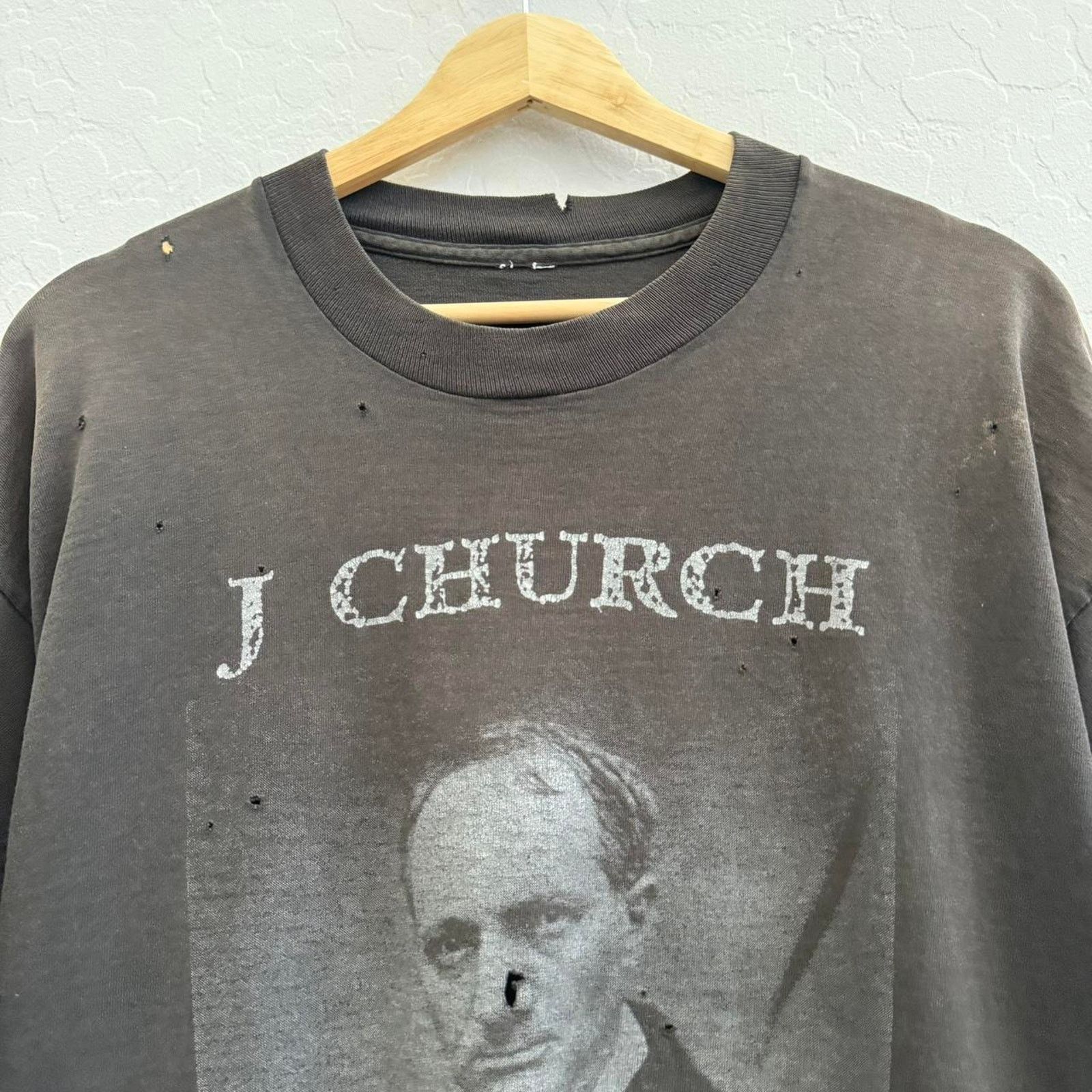 Other Vintage 90s J Church Distressed Punk Band T-Shirt Size US XL / EU 56 / 4 - 2 Thumbnail