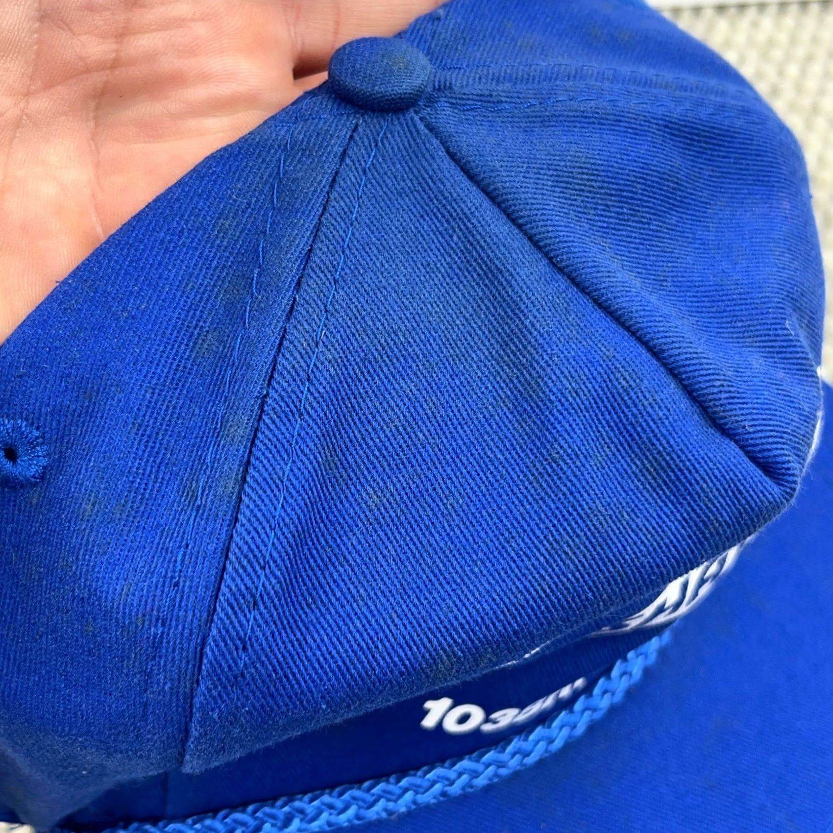 Coal VINTAGE Jeffrey Dresser Trucker Hat Cap The Shark Coal Miner Patch Miner Rope Blue Men Size ONE SIZE - 4 Thumbnail