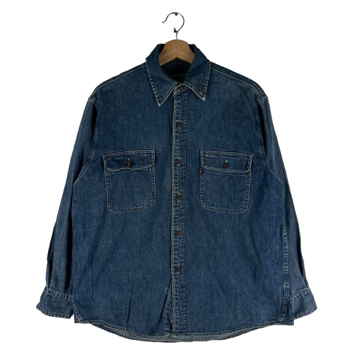 Levi's 🔥VINTAGE LEVI’S SHIRT DENIM BUTTON UPS UNION MADE Size US S / EU 44-46 / 1 - 1 Thumbnail