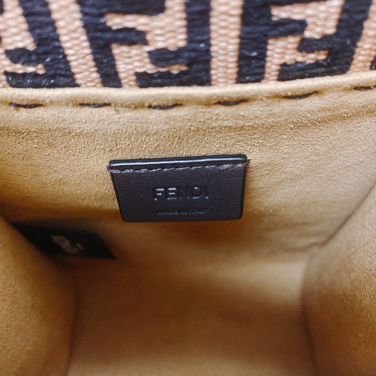 Fendi Sunshine mini FF logo leather raffia crossbody bag Size ONE SIZE - 7 Thumbnail