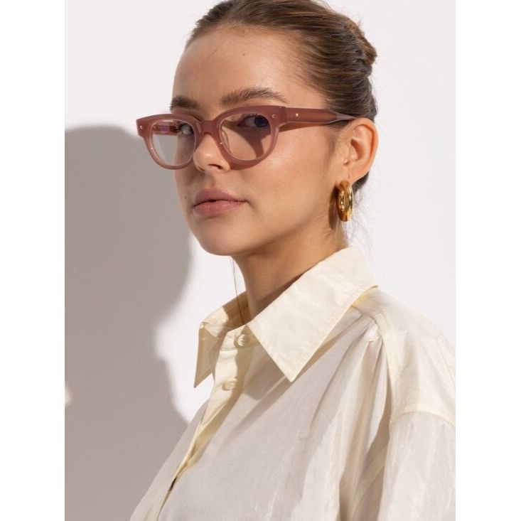 Valentino Valentino V-ESSENTIAL-V VLX-163C Eyeglasses Pink 48mm Square Size ONE SIZE - 9 Thumbnail