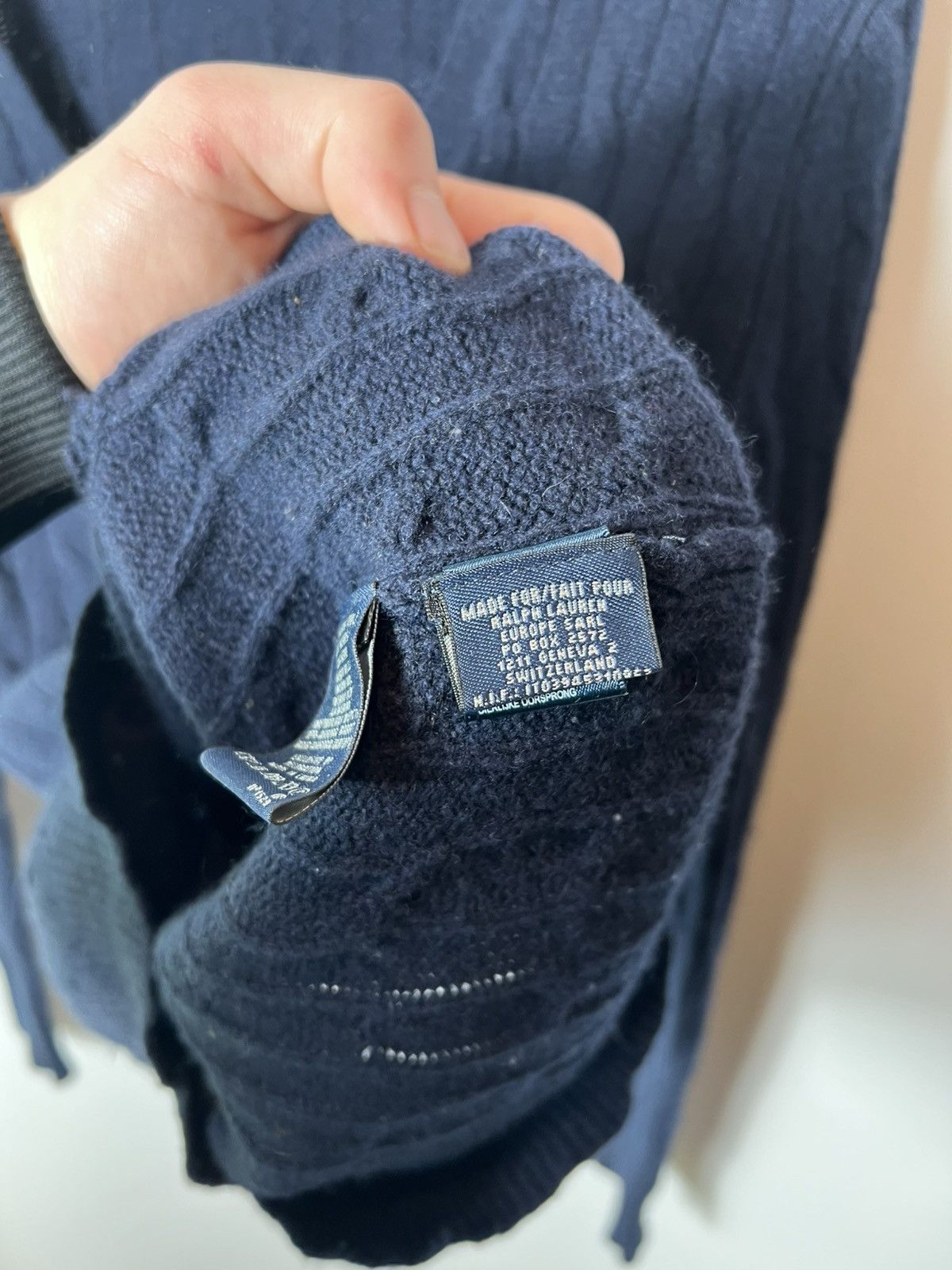 Polo Ralph Lauren Vintage streetwear Polo Ralph Lauren Cable Knit Cardigan Size L / US 10 / IT 46 - 4 Thumbnail