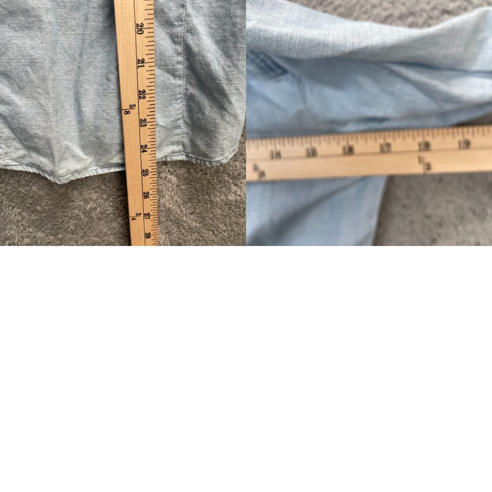 J.Crew J.CREW Shirt Womens XXS Blue Chambray Cotton Classic Fit Button Up Casual Size XXS / US 00 / IT 34 - 8 Thumbnail