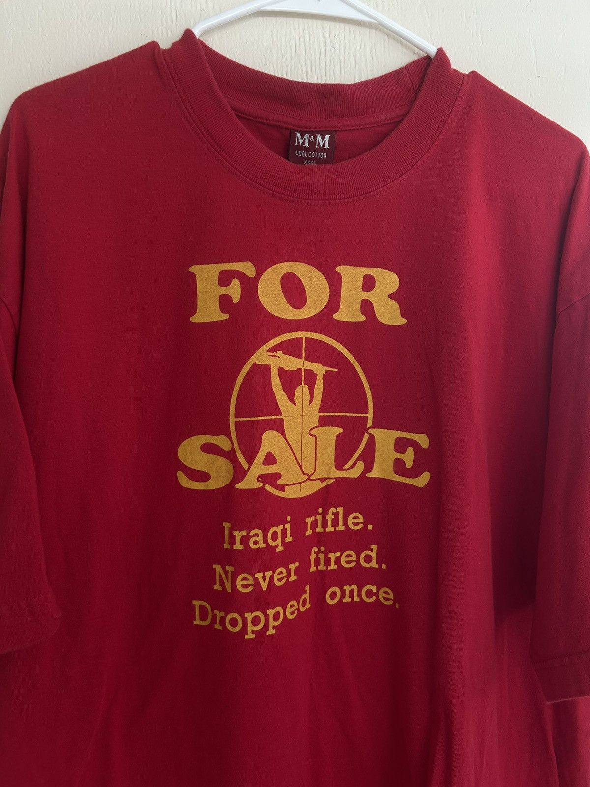 Vintage Vintage Iraqi Rifle For Sale Funny War Graphic T-shirt Size US XXL / EU 58 / 5 - 1 Thumbnail