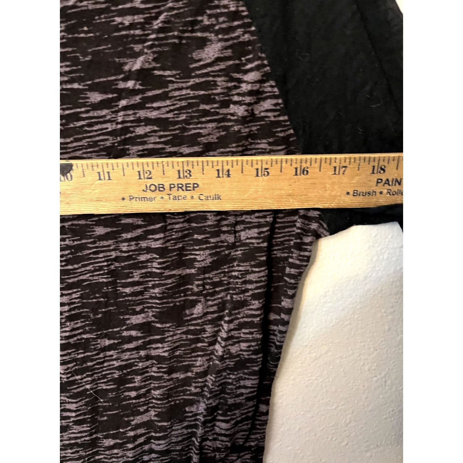 Vintage Seven Womens Sheer Black Gray 3/4 Sleeve Top Sequin Pocket Small Size S / US 4 / IT 40 - 5 Thumbnail