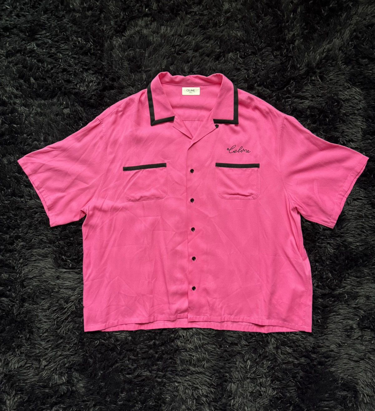 Celine Loose Bowling Shirt Spring 2022 Size US XL / EU 56 / 4 - 1 Thumbnail