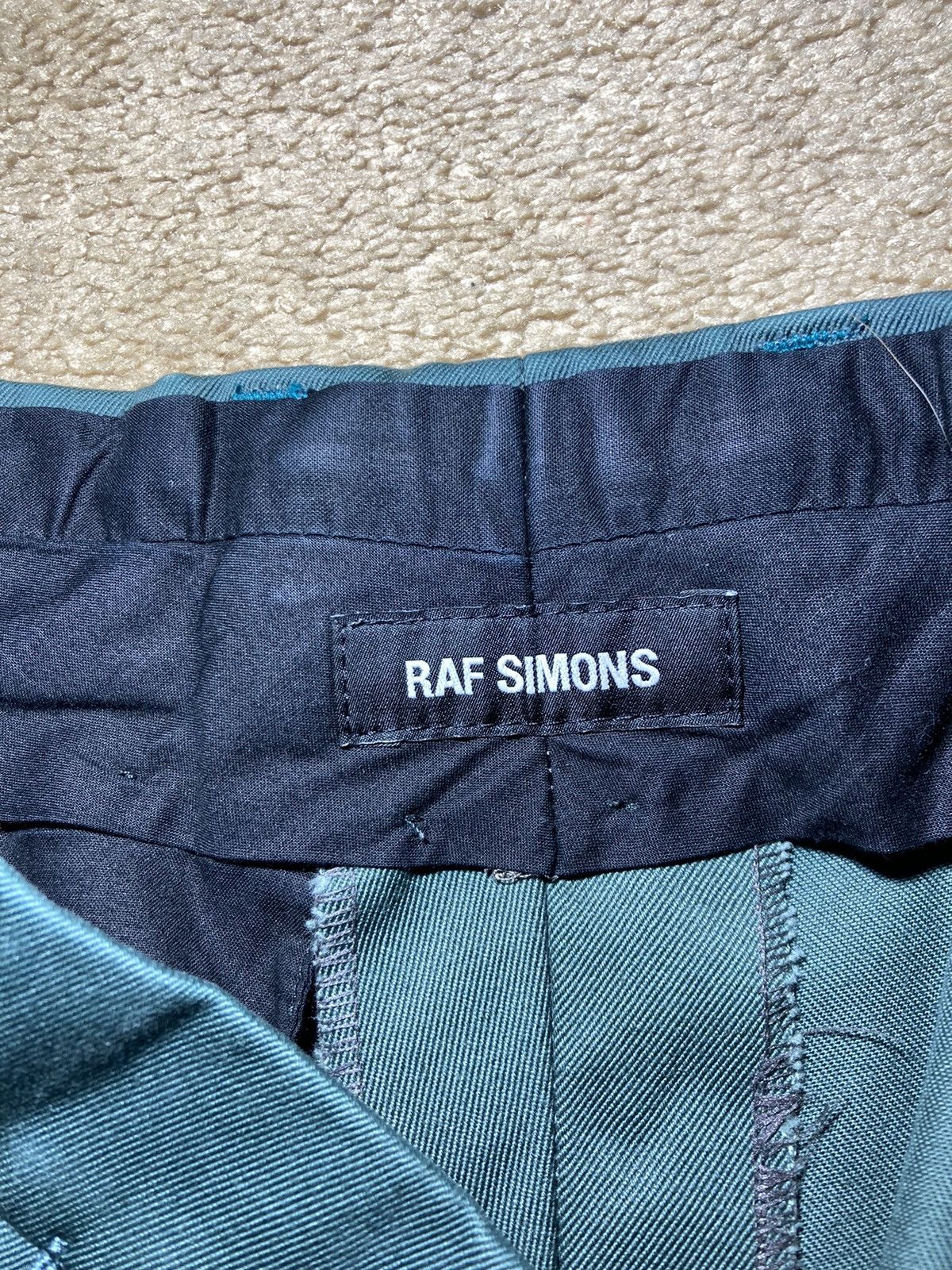 Raf Simons FW17 Raf Simons Green Cropped Chino Pants 44 2017 Fall Faded Size US 28 / EU 44 - 7 Thumbnail
