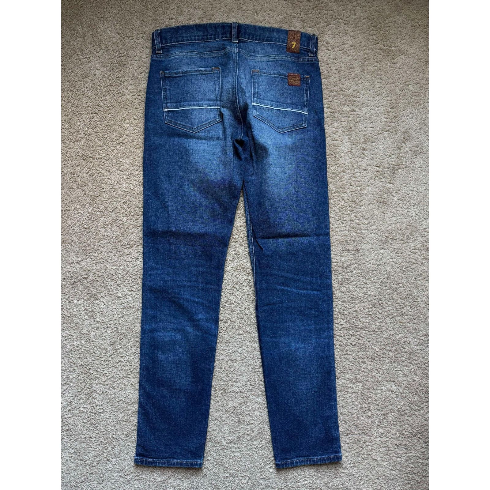 7 For All Mankind 7 For All Mankind Slimmy Denim Tapered Jeans Blue Men's 32 Size US 32 / EU 48 - 8 Thumbnail
