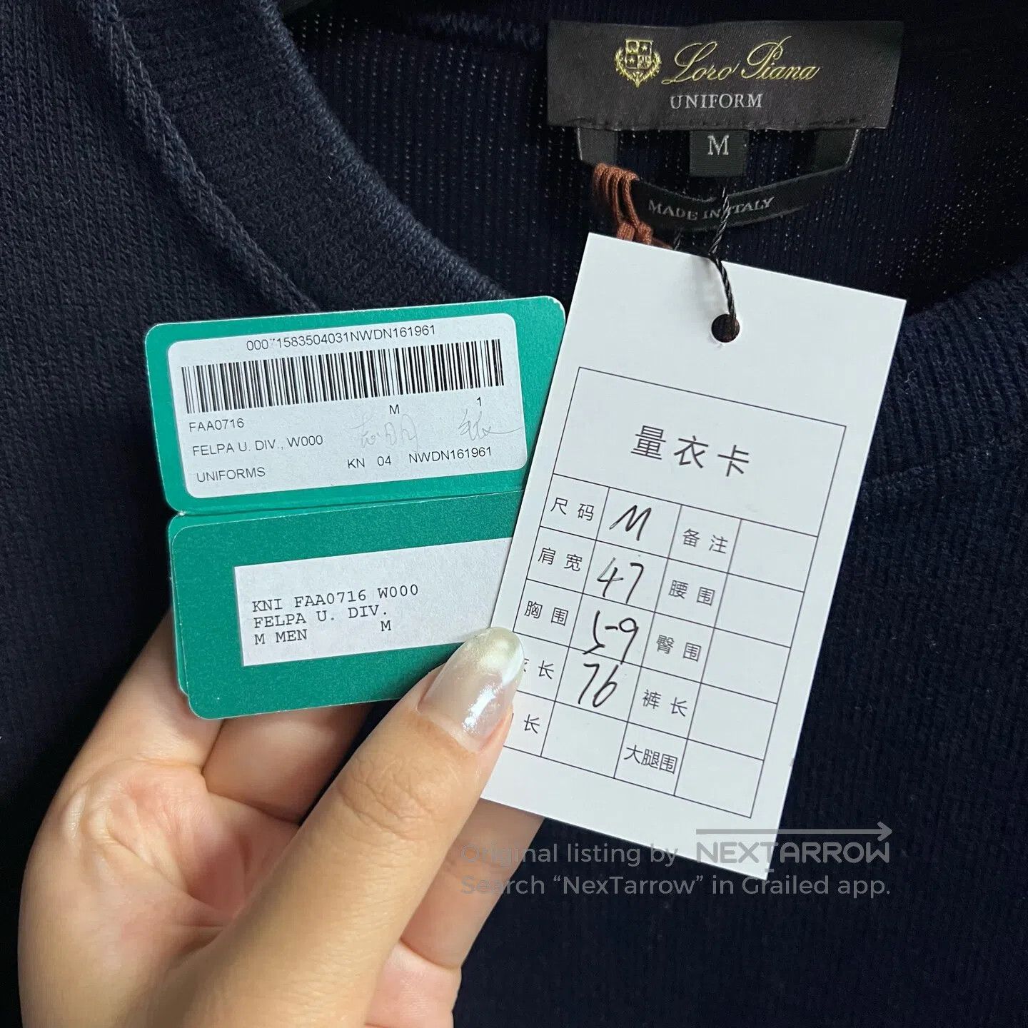 Loro Piana LORO PIANA Embroidered decorative long-sleeved hoodie with Size US M / EU 48-50 / 2 - 3 Thumbnail