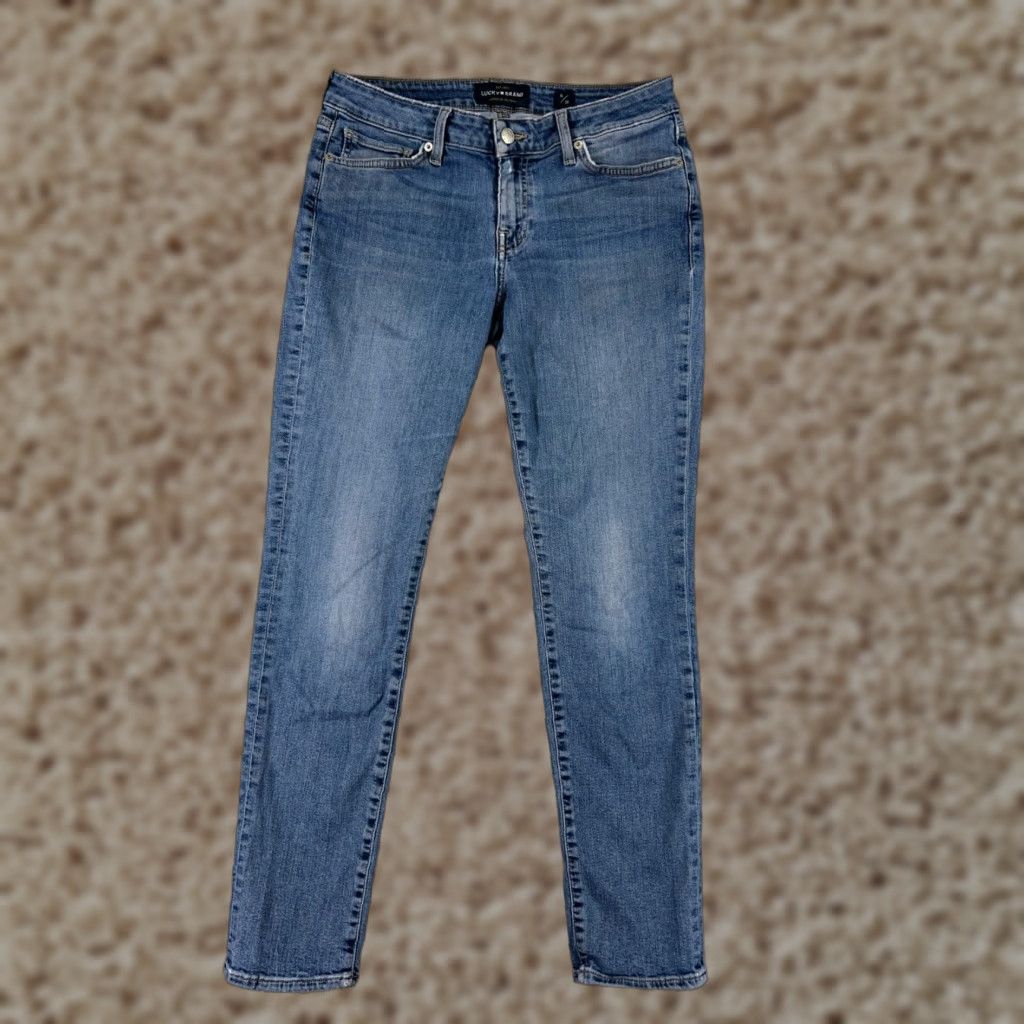 Lucky Brand Lucky Brand Womens Jeans Skinny Tapered Mid Rise Blue Denim Pants Size 6 Size 28" / US 6 / IT 42 - 1 Thumbnail