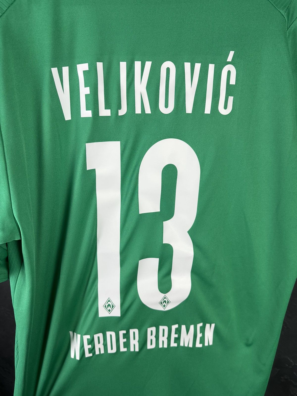 Umbro Umbro Werder Bremen VELCOVIC 13 Soccer Jersey Shirt Football Size US L / EU 52-54 / 3 - 7 Thumbnail
