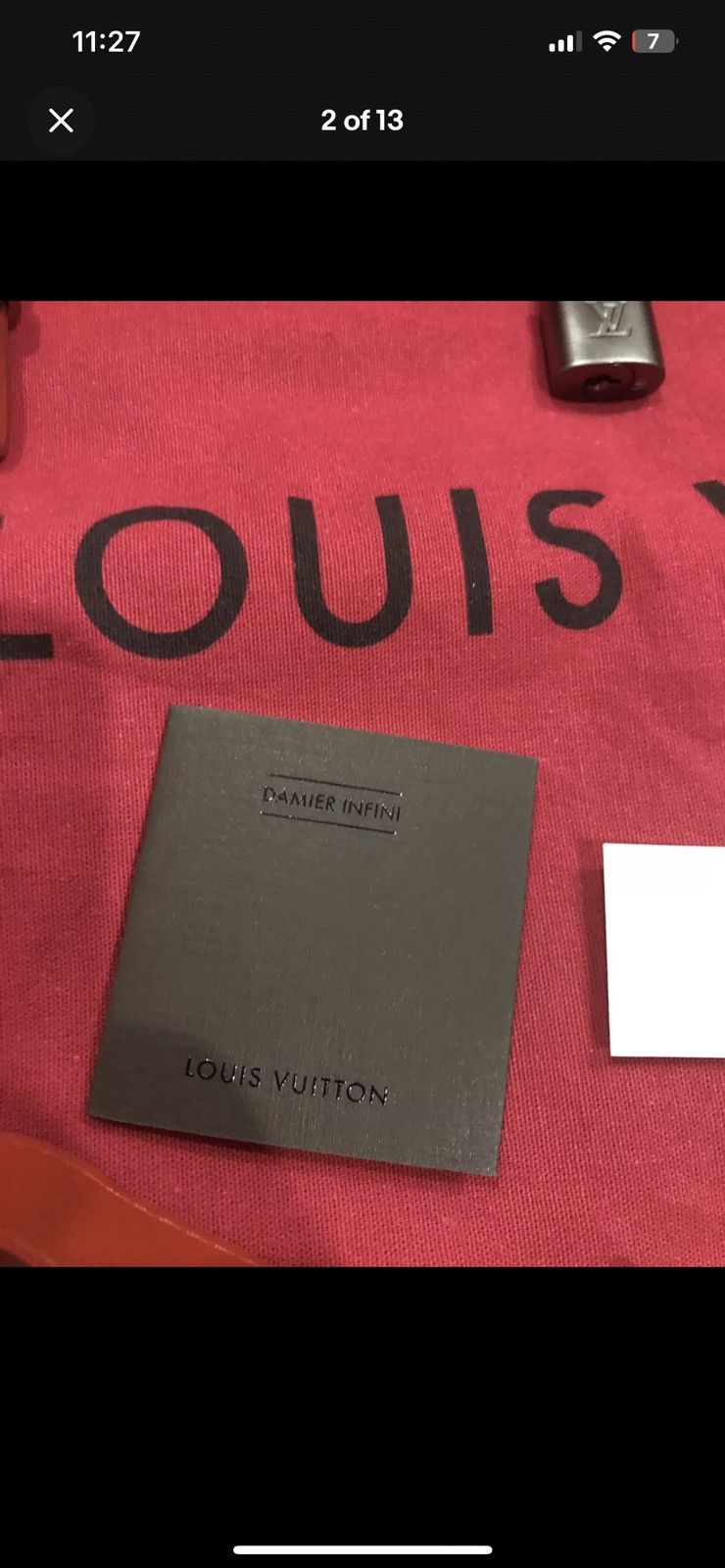 Louis Vuitton 100% AUTH LOUIS VUITTON DAMIER INFINI KEEPALL BAG 45 DUFFLE Size ONE SIZE - 6 Thumbnail