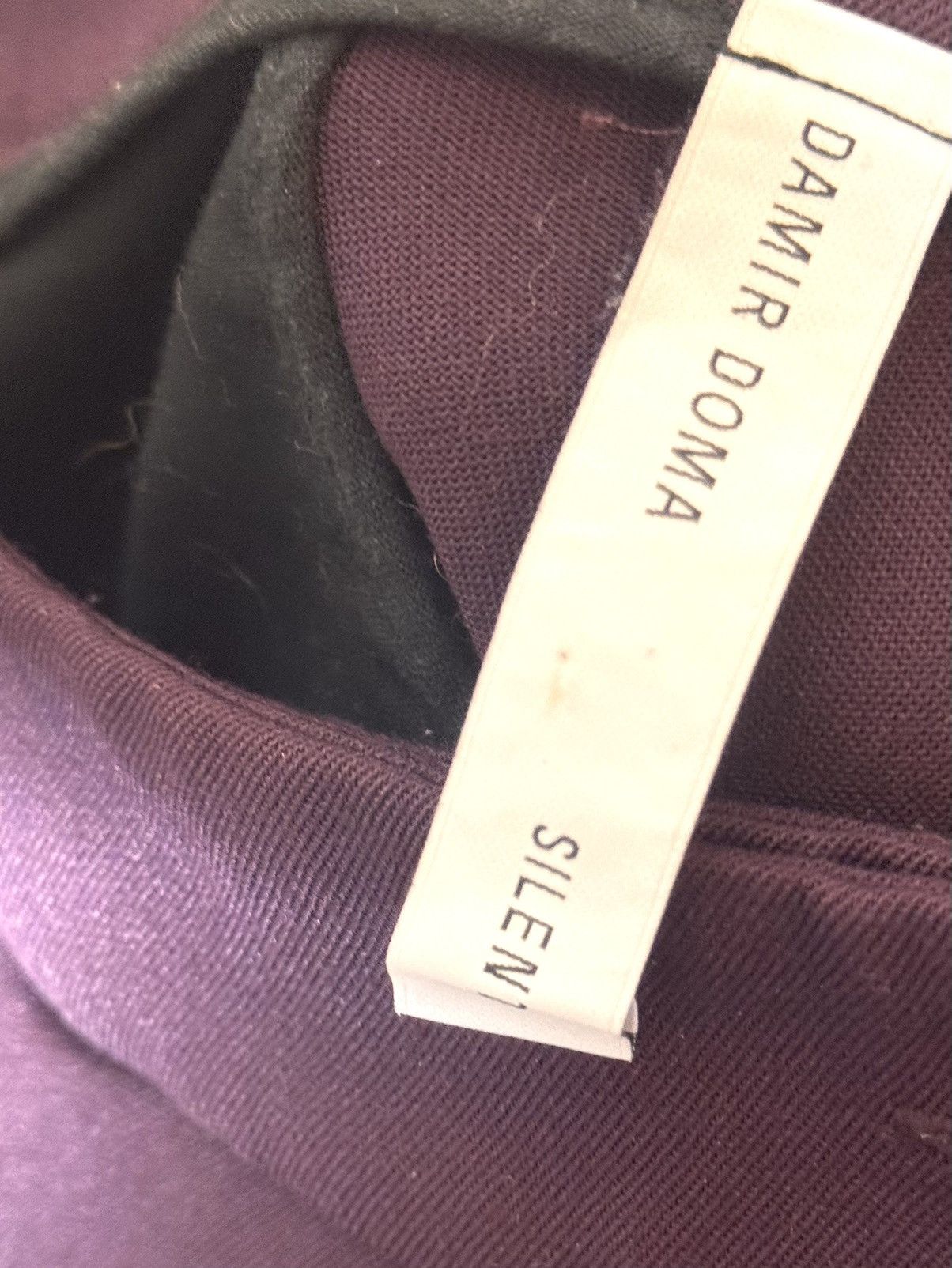 Damir Doma damir doma silent asymmetrical pants burgundy wool S WO Size 26" / US 2 / IT 38 - 2 Thumbnail