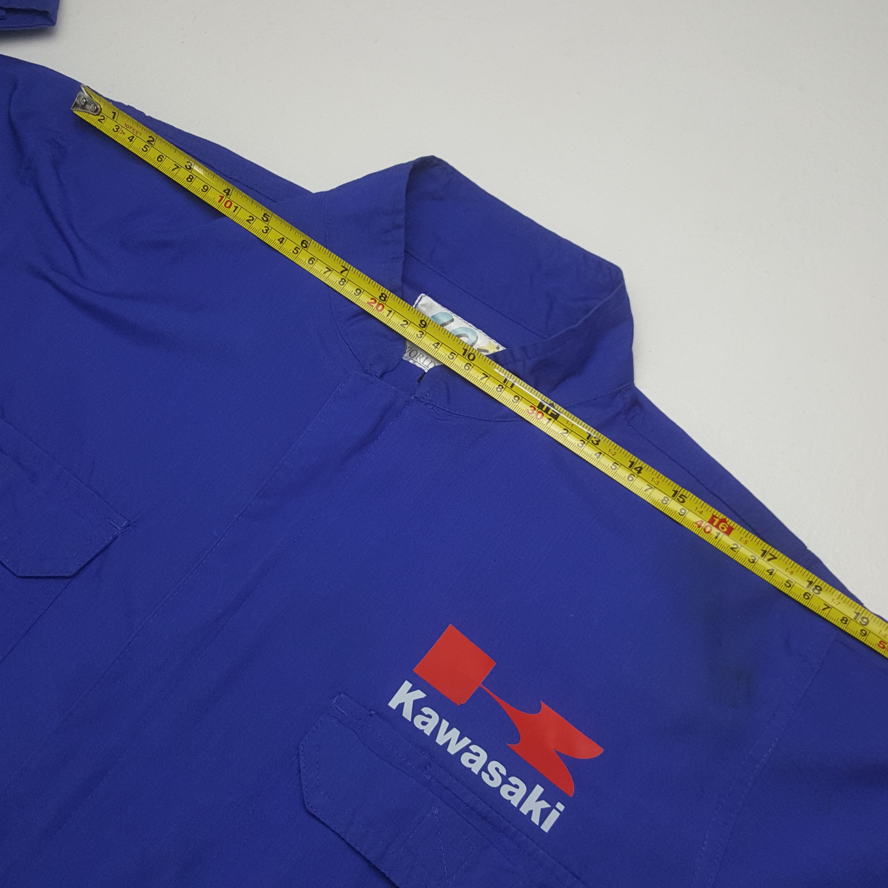 Japanese Brand Vintage Kawasaki Racing Motorsports Coverall Jacket C308N23 Size US M / EU 48-50 / 2 - 11 Thumbnail