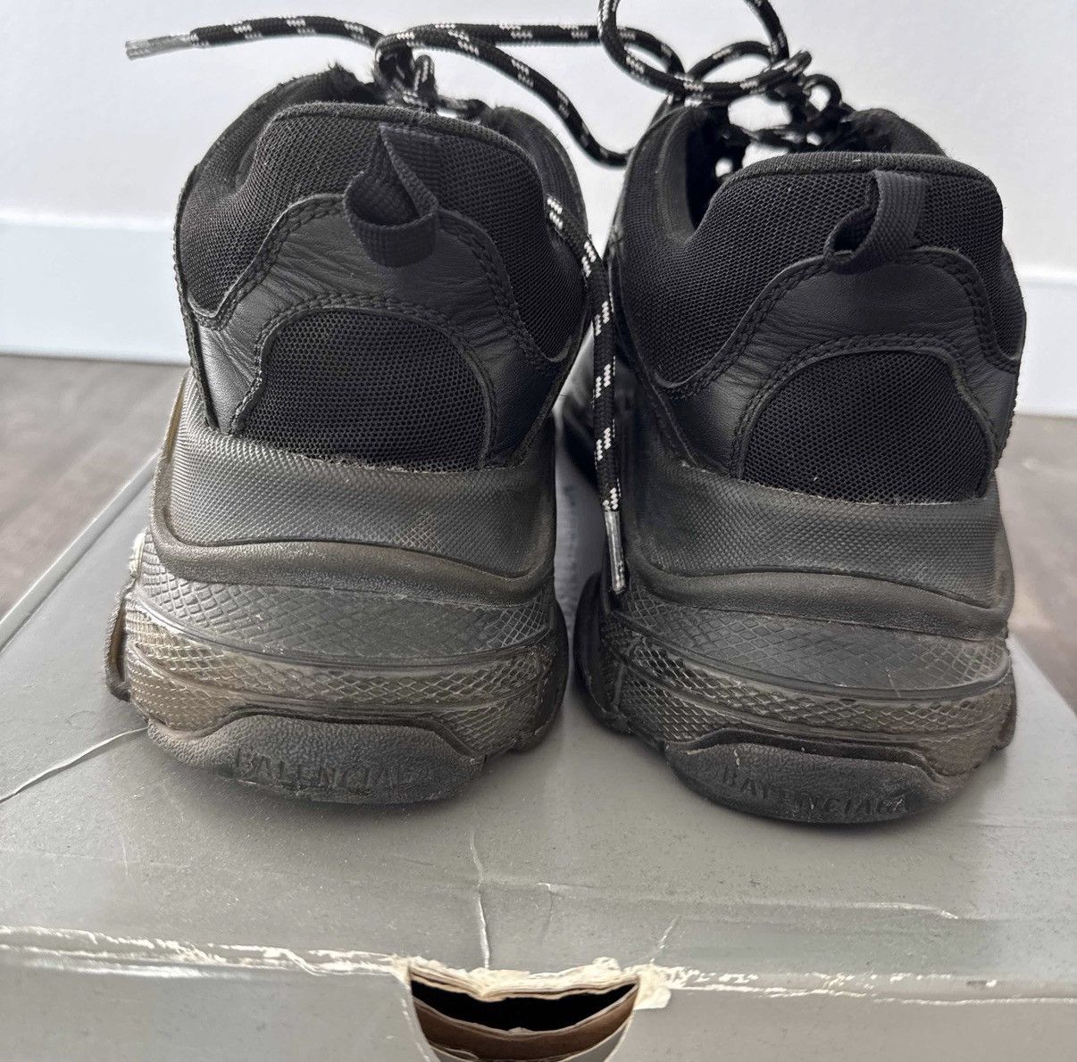 Balenciaga Balenciaga Triple S Black Size 45 Size US 12 / EU 45 - 4 Thumbnail