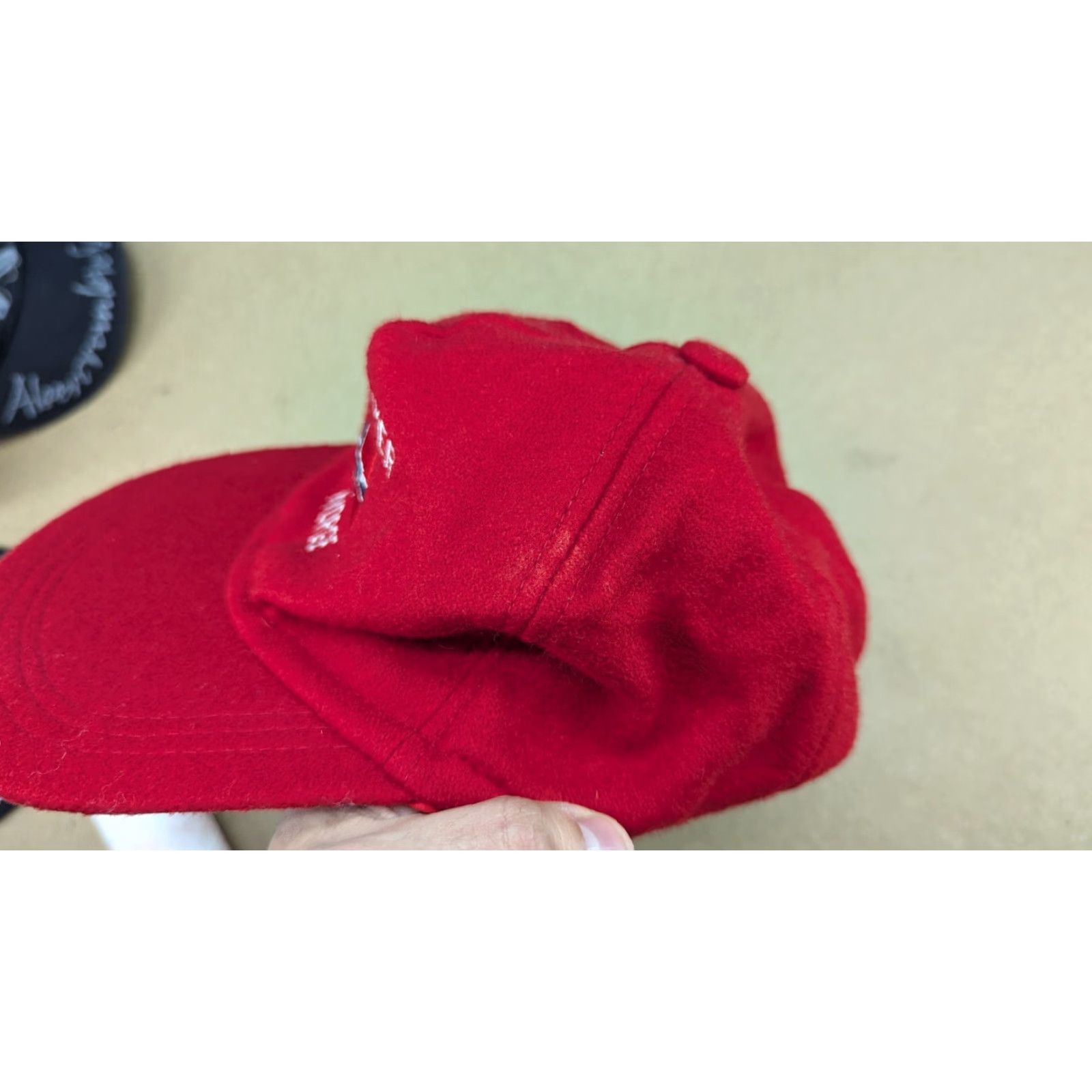 Vintage VINTAGE Lillehammer 1994 Olympics Fleece Cap Hat Wool Viscose Norway Red Cap L Unisex Adults Mens Women’s Size US L / EU 52-54 / 3 - 8 Thumbnail