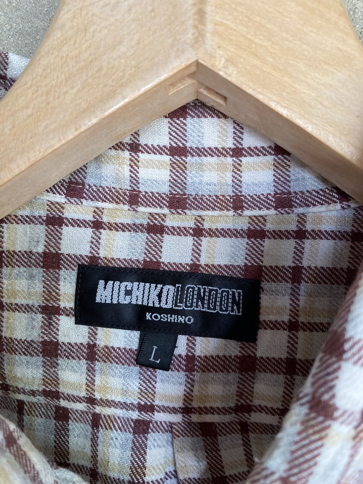 Flannel Michiko London Koshino Plaid Tartan Flannel Shirt Size US M / EU 48-50 / 2 - 4 Thumbnail