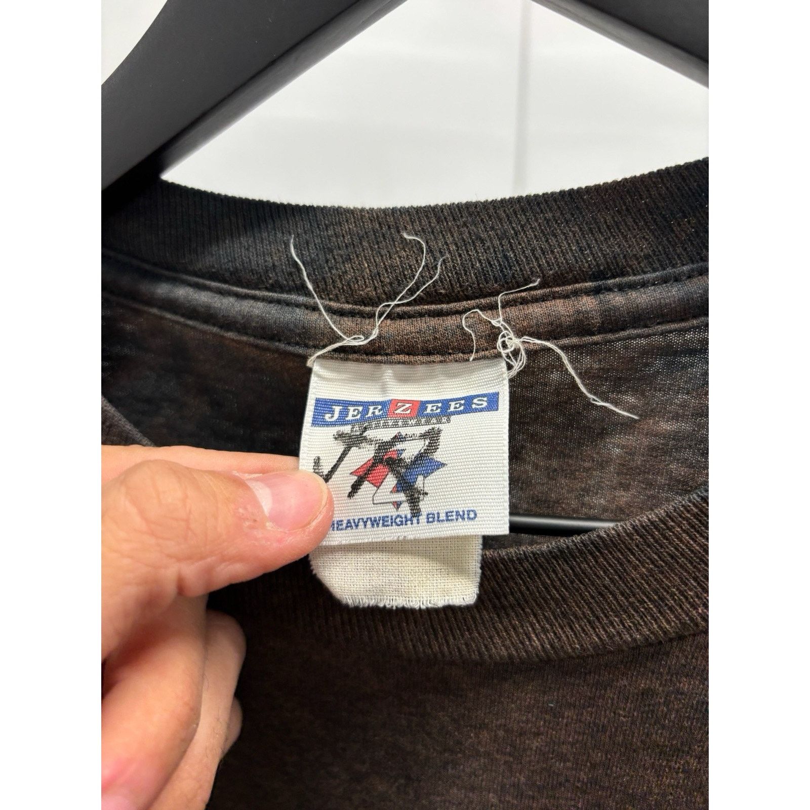 Jerzees Vintage Sopranos New Jersey Acid Wash Shirt Large Gun Size US L / EU 52-54 / 3 - 4 Thumbnail