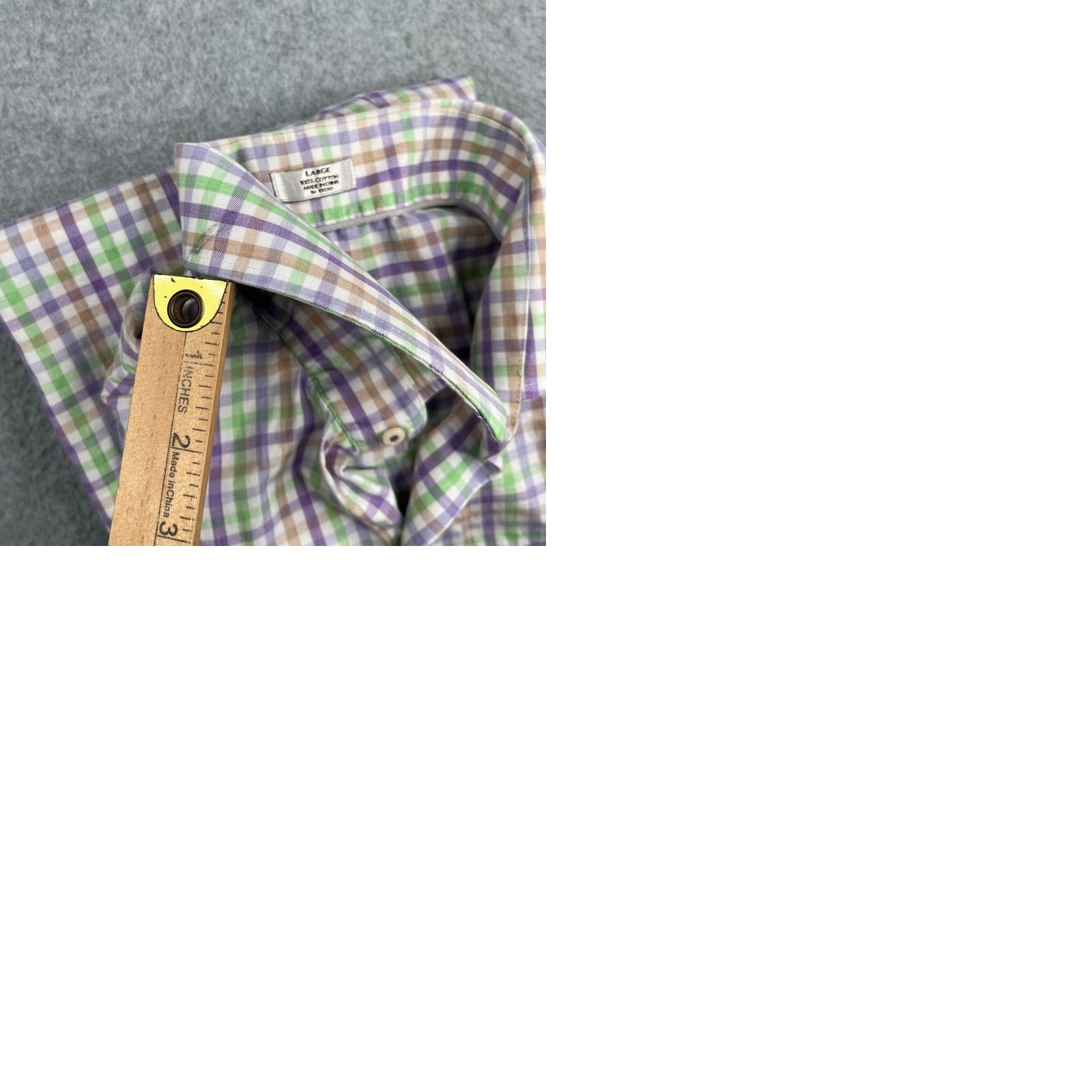 Peter Millar Peter Millar Shirt Large Multicolor Check Long Sleeve Button-Up Mens Size US L / EU 52-54 / 3 - 9 Thumbnail