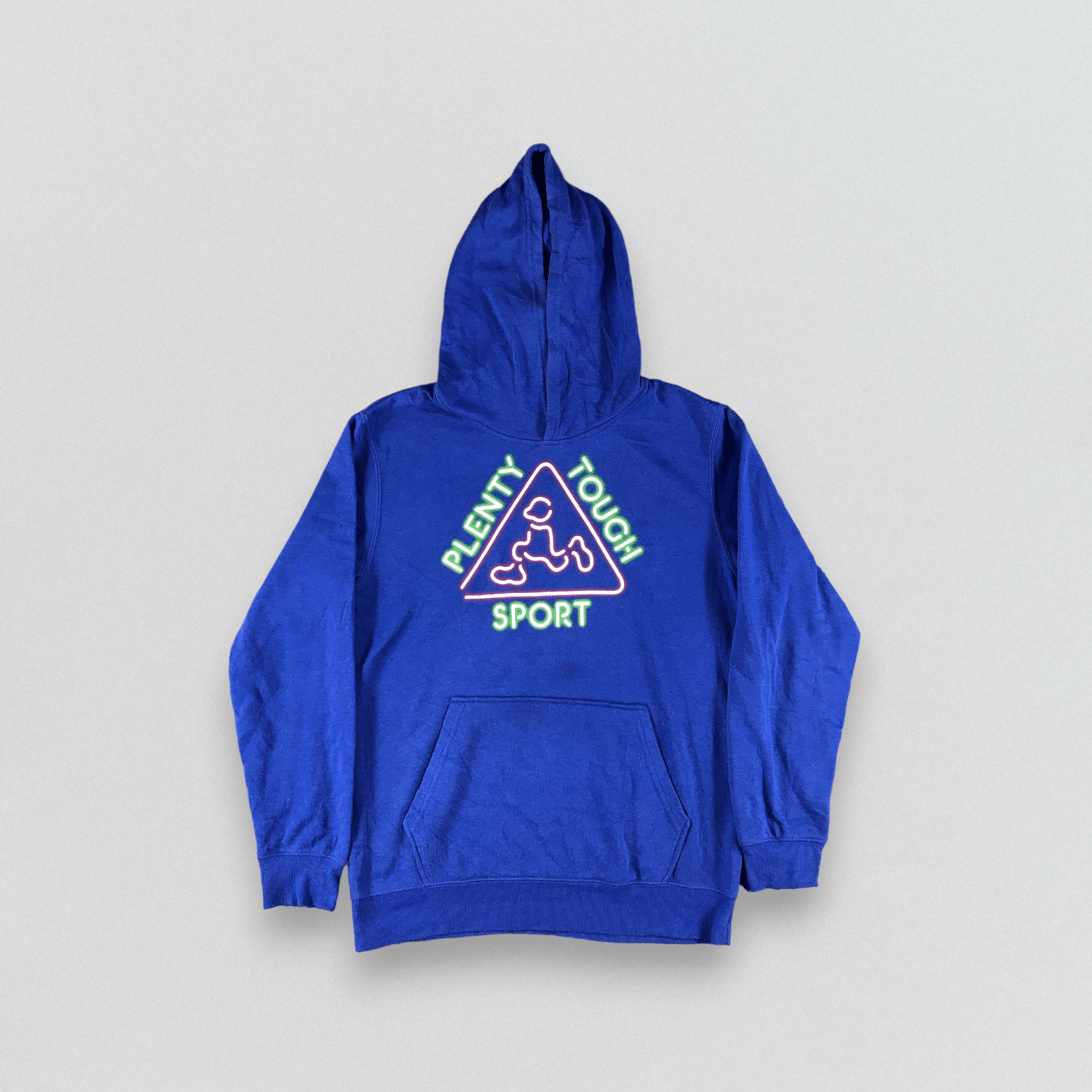 Vintage Plenty Tough Sport Hoodies Blue Pullover F152 Size US L / EU 52-54 / 3 - 1 Thumbnail